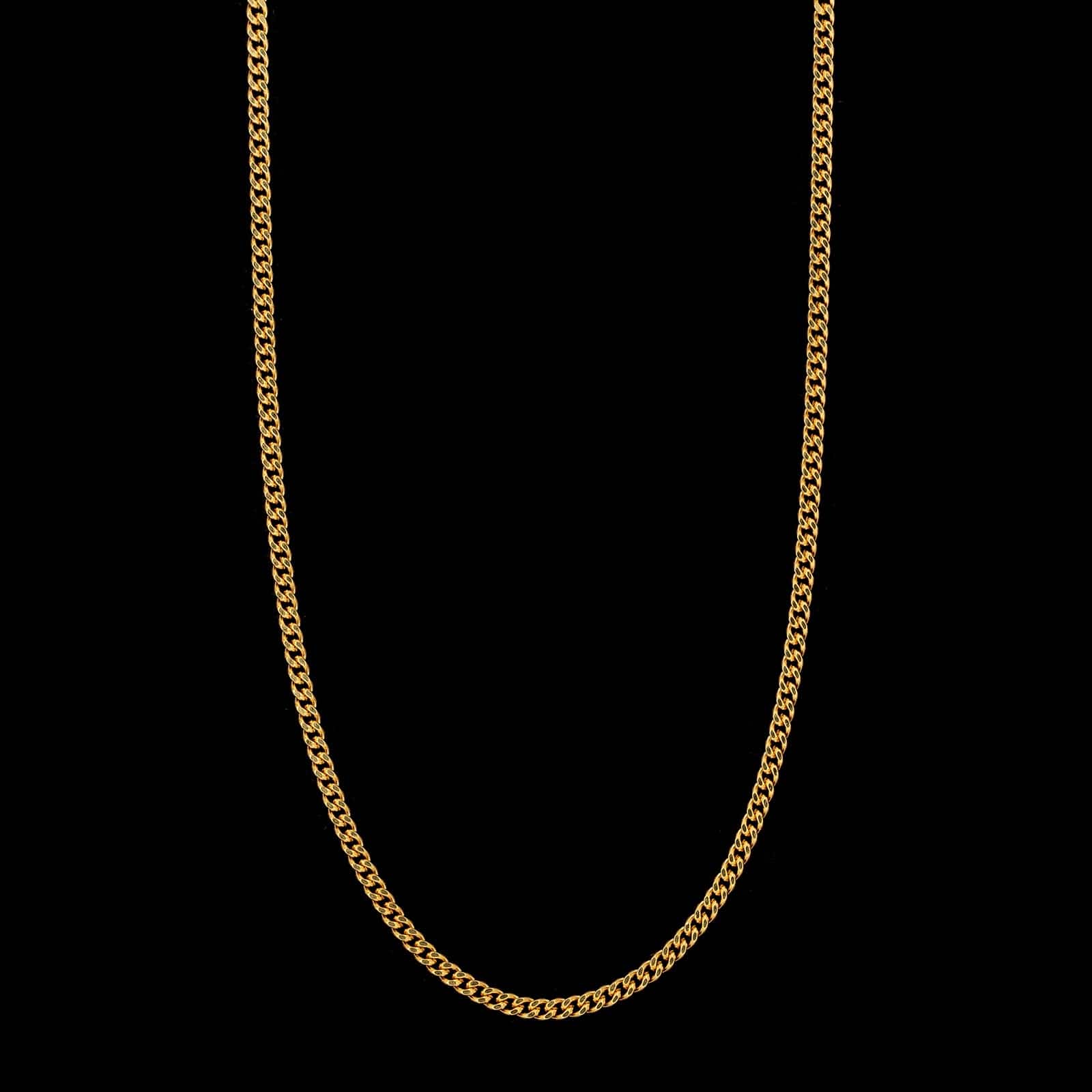 18K Yellow Gold Estate Curb Link Chain