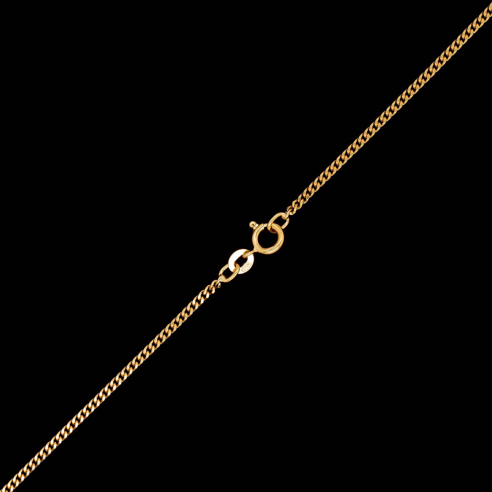 18K Yellow Gold Estate Curb Link Chain - Image 2