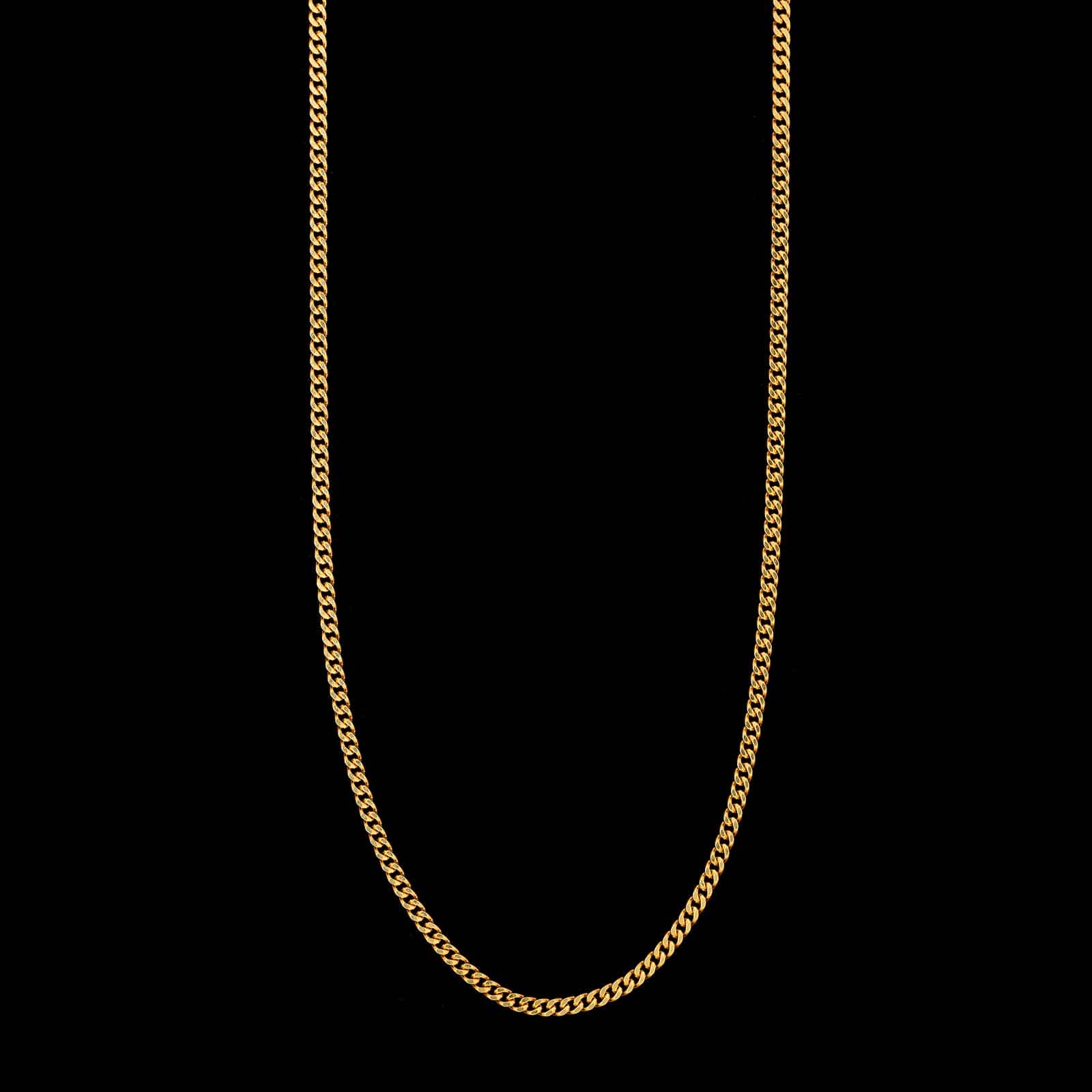 18K Yellow Gold Estate Curb Link Chain