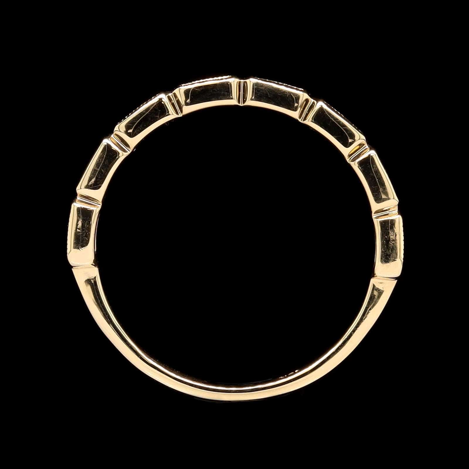 18K Yellow Gold Estate Diamond Band - Image 3