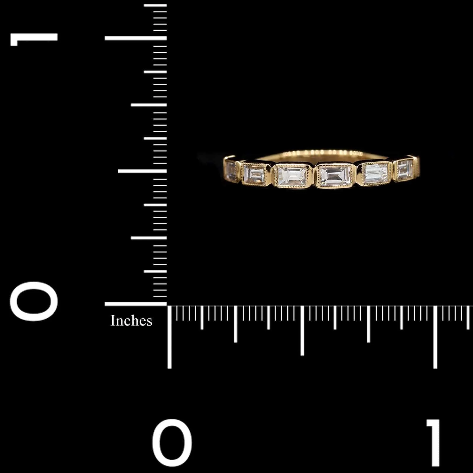 18K Yellow Gold Estate Diamond Band - Image 4