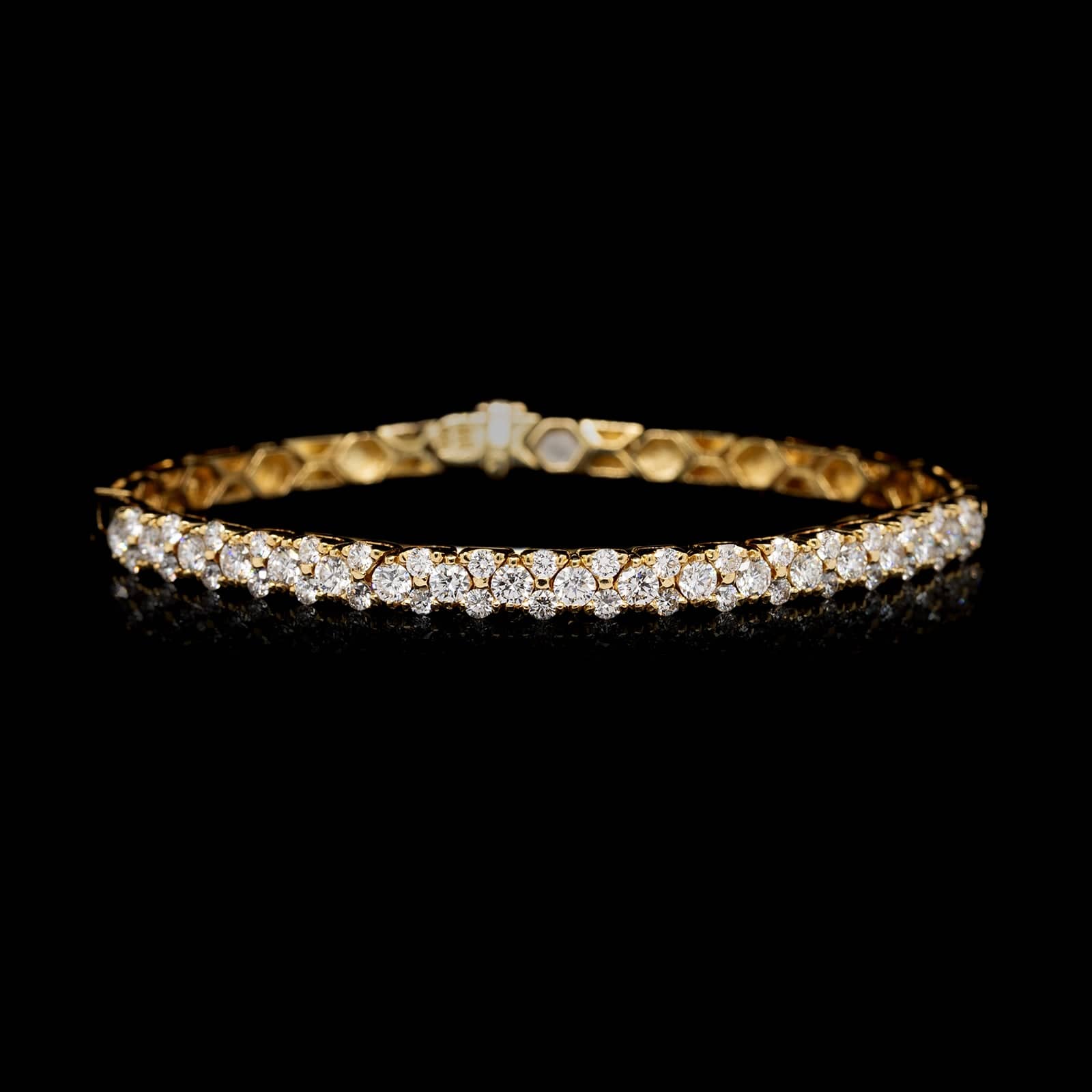 18K Yellow Gold Estate Diamond Bracelet