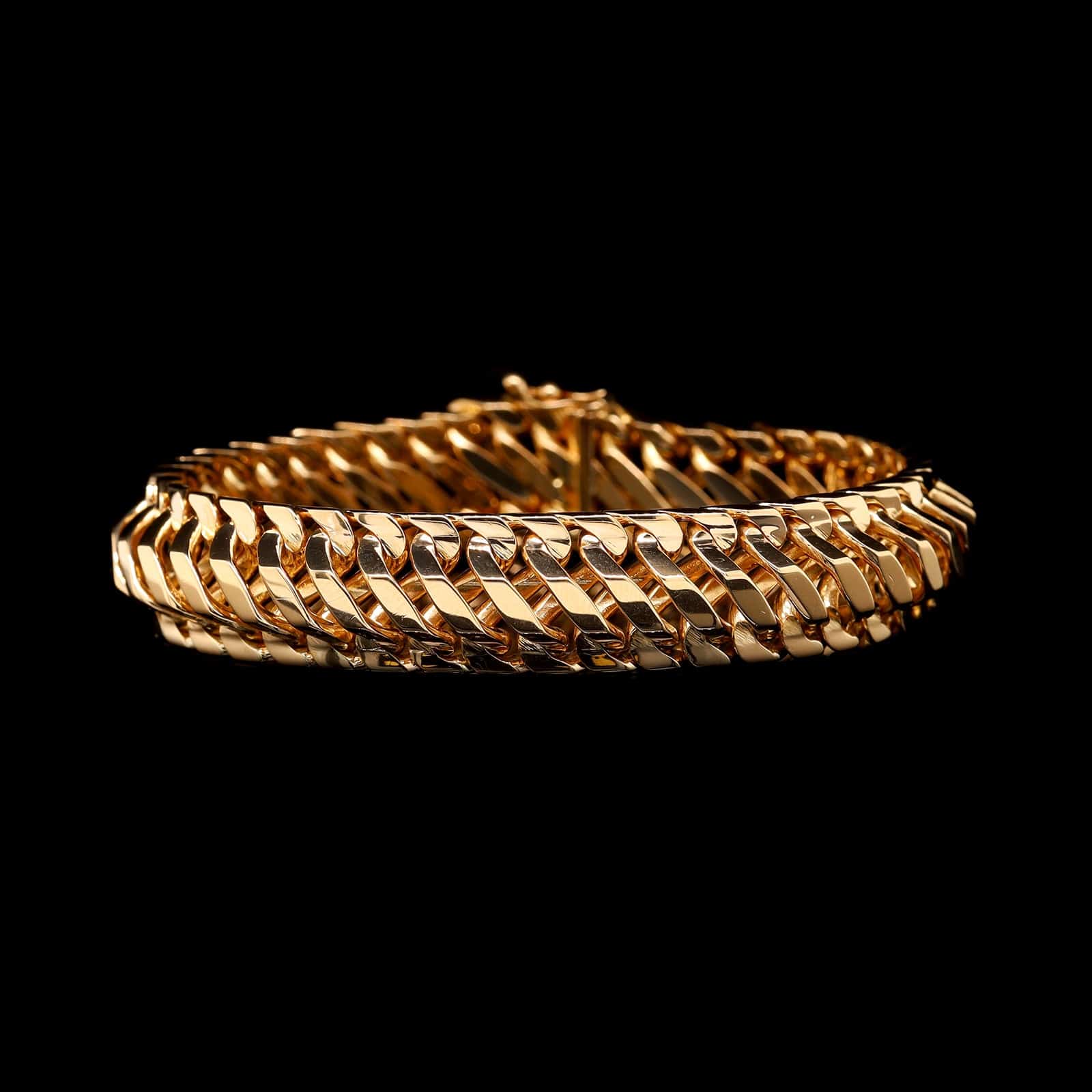 18K Yellow Gold Estate Fancy Link Bracelet