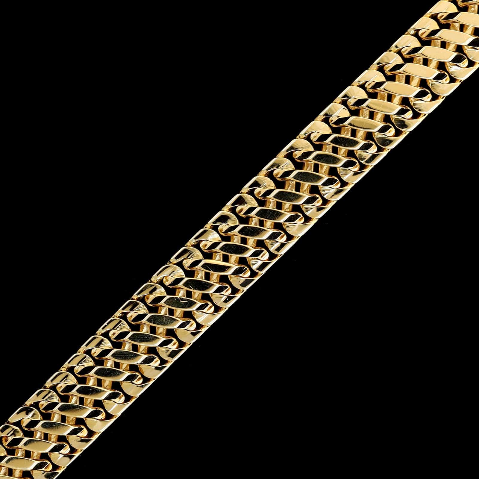 18K Yellow Gold Estate Fancy Link Bracelet - Image 2