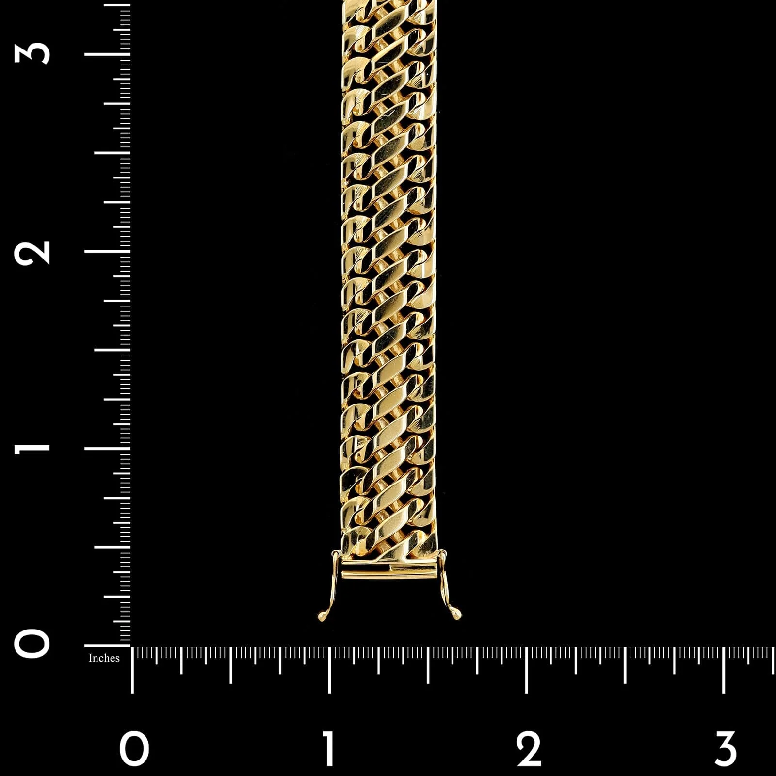 18K Yellow Gold Estate Fancy Link Bracelet - Image 3