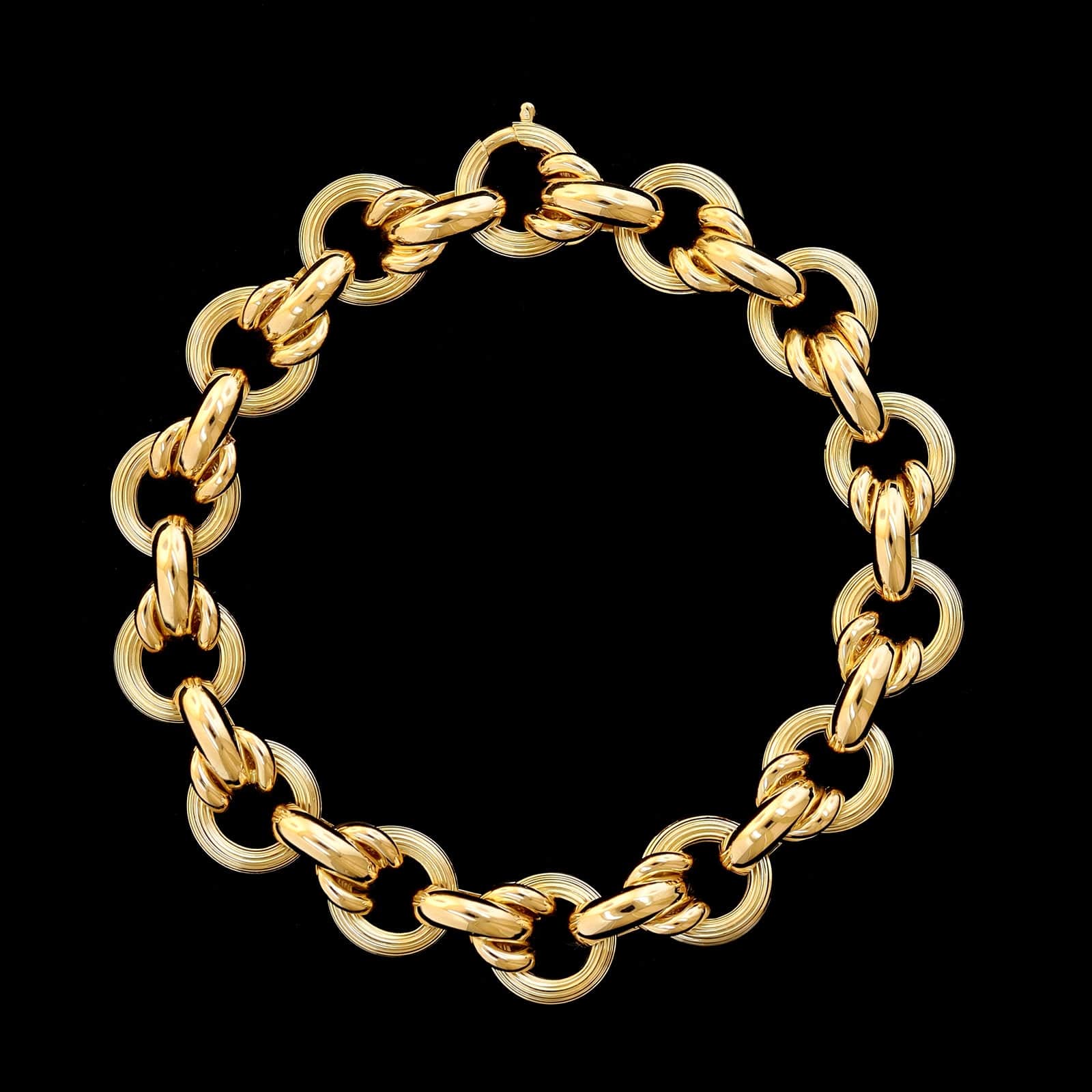 18K Yellow Gold Estate Fancy Link Bracelet