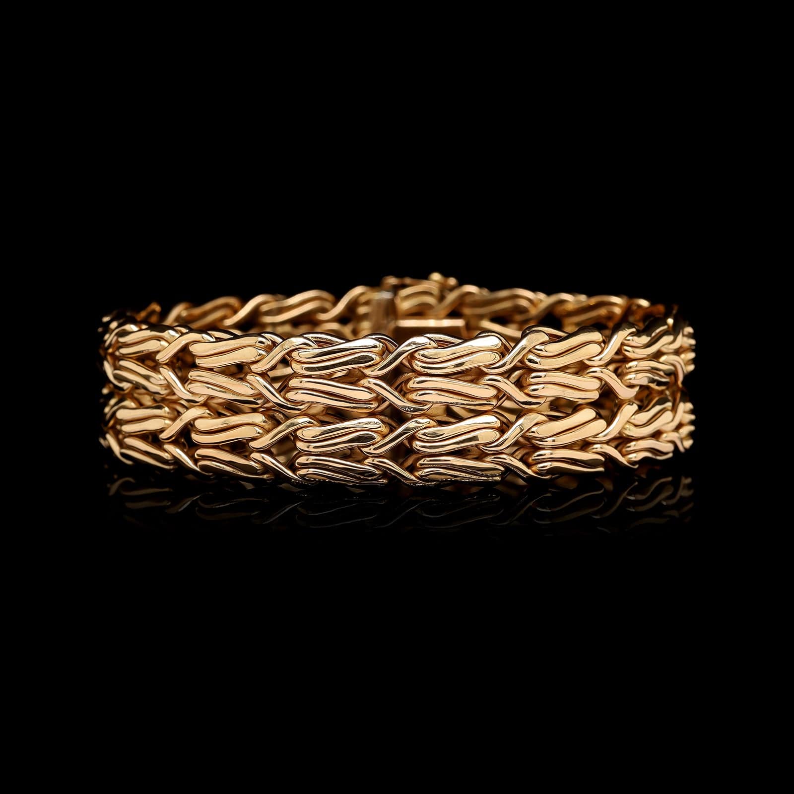 18K Yellow Gold Estate Fancy Link Bracelet