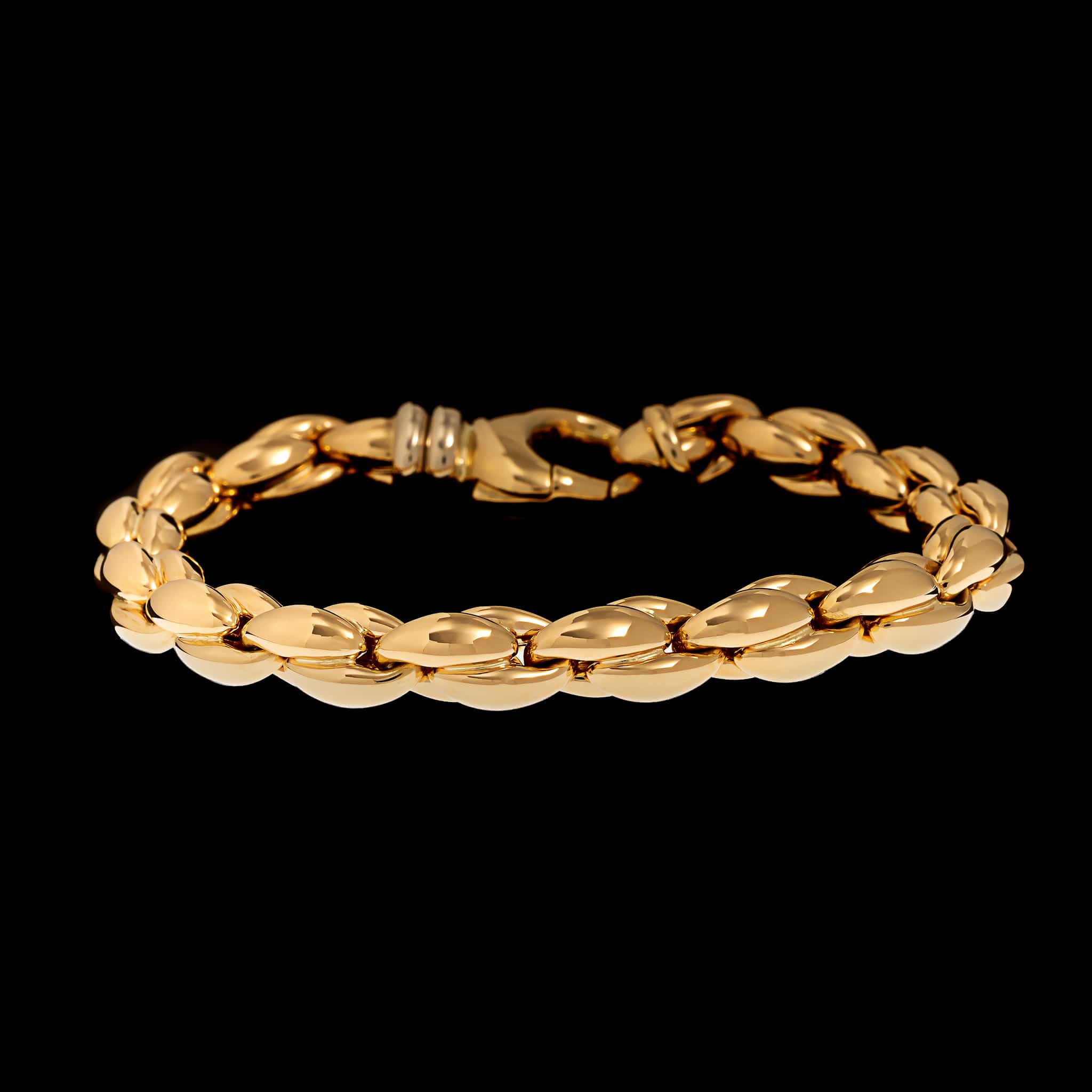 18K Yellow Gold Estate Fancy Link Bracelet