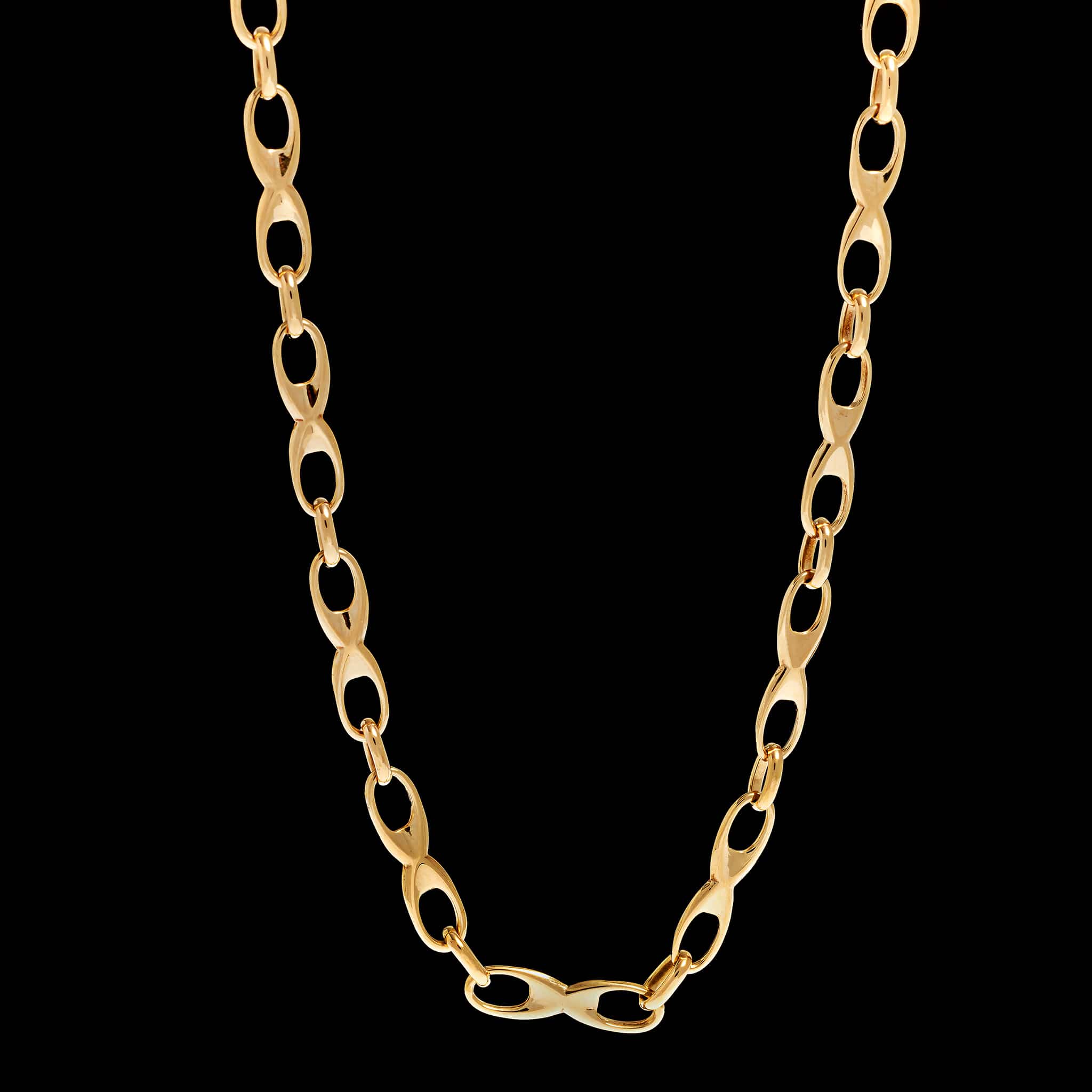 18K Yellow Gold Estate Fancy Link Necklace