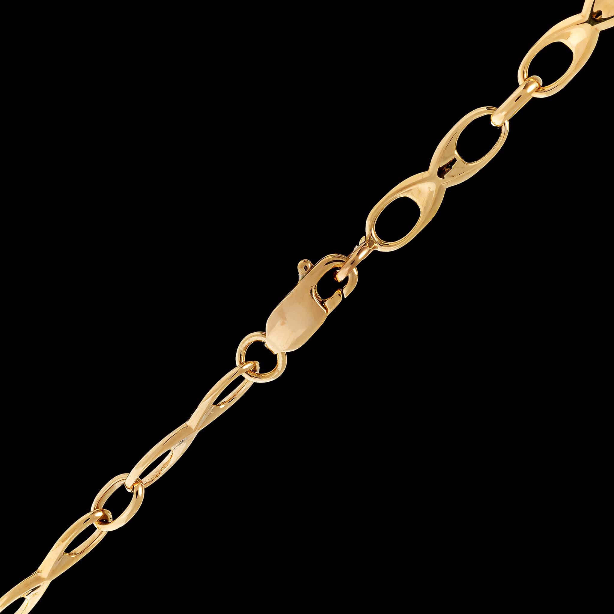 18K Yellow Gold Estate Fancy Link Necklace - Image 2