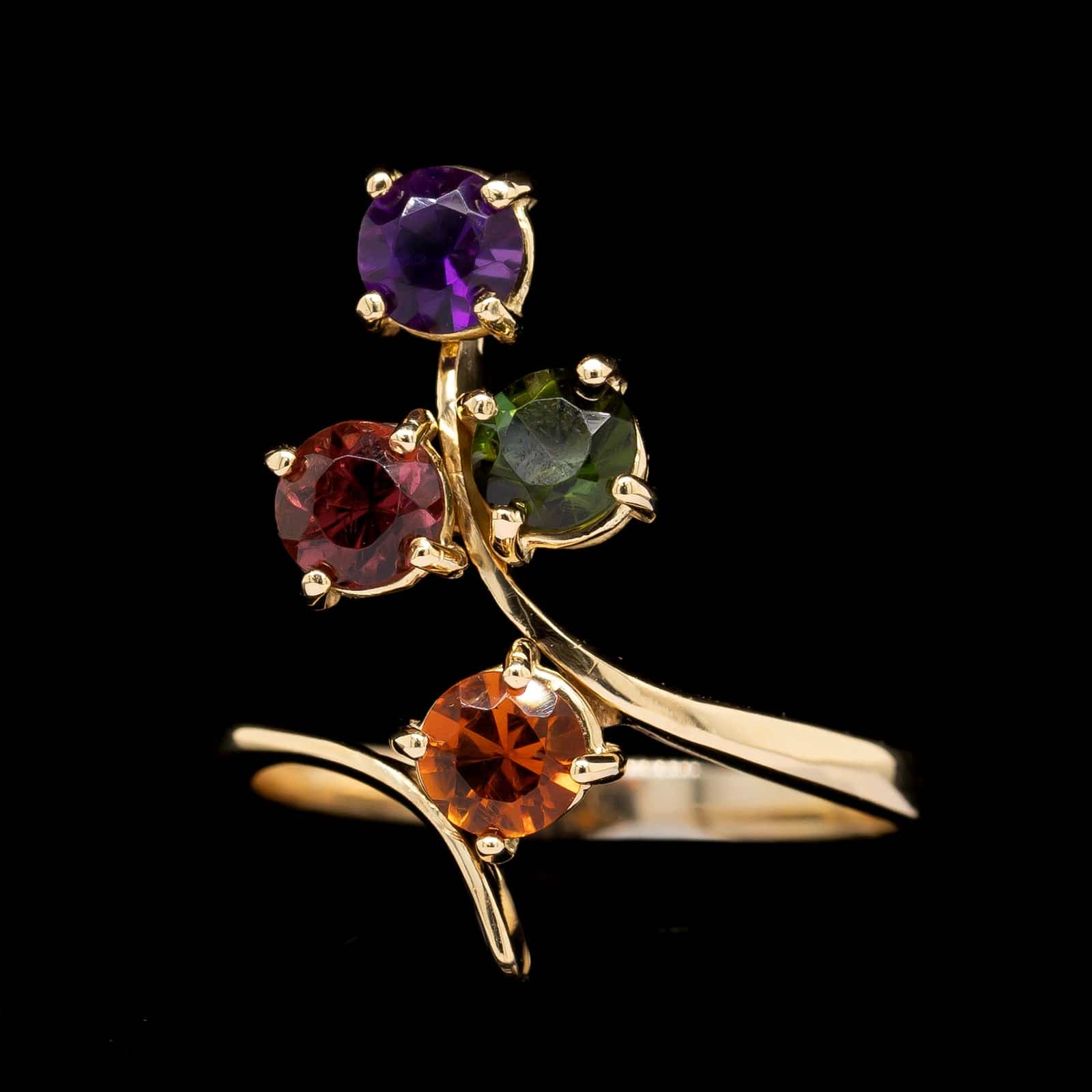 18K Yellow Gold Estate Gem-set Ring