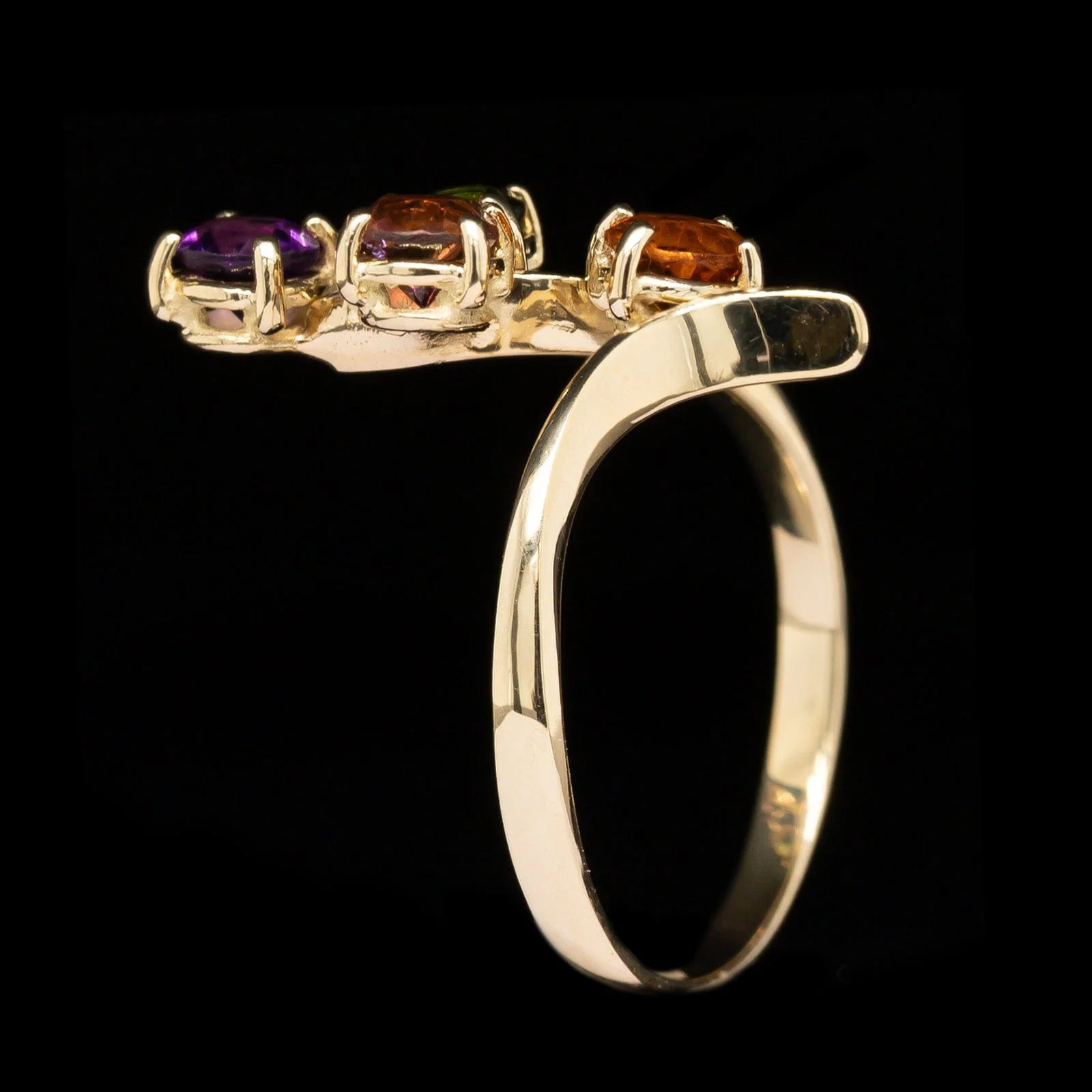 18K Yellow Gold Estate Gem-set Ring - Image 2