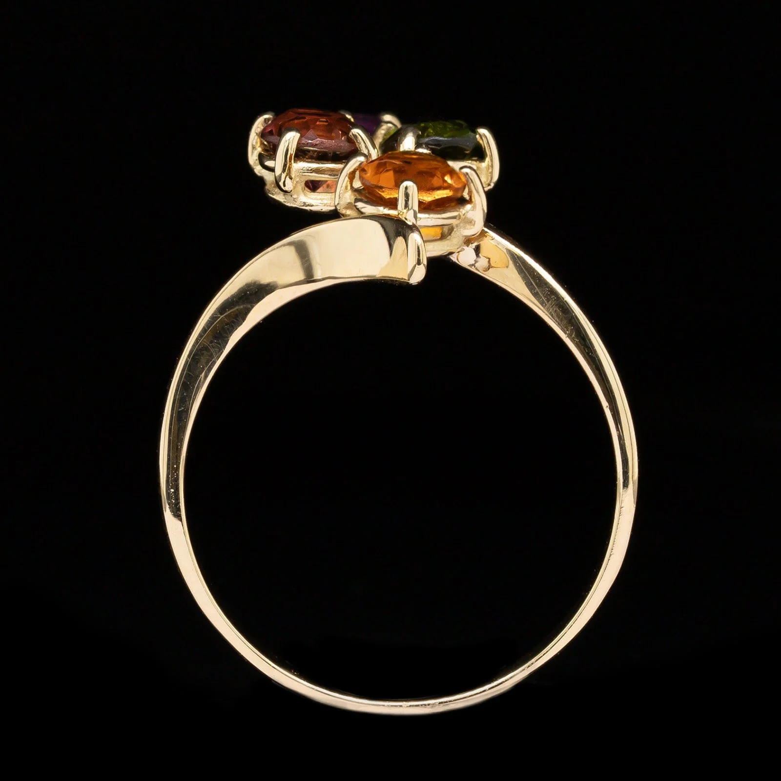 18K Yellow Gold Estate Gem-set Ring - Image 3