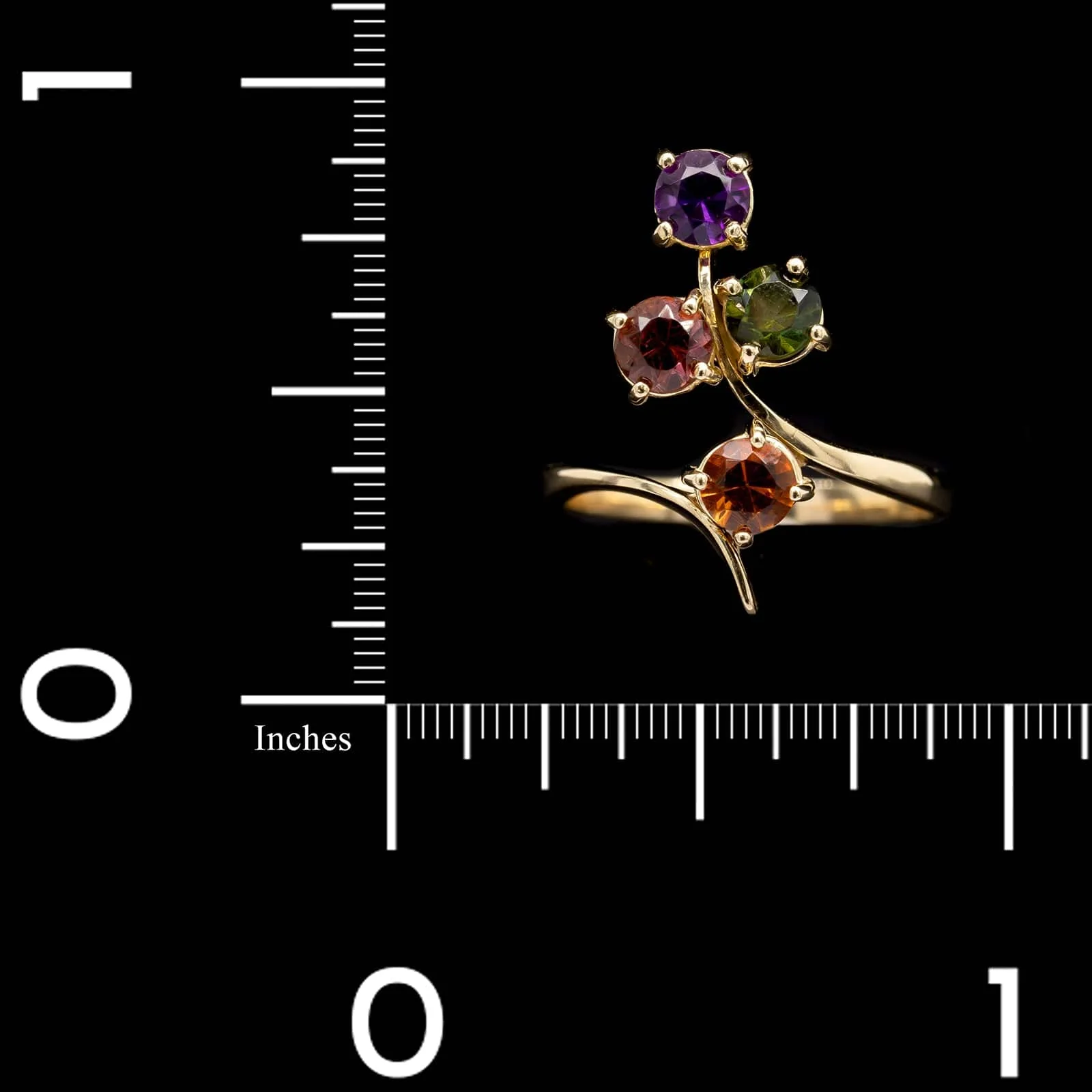 18K Yellow Gold Estate Gem-set Ring - Image 4