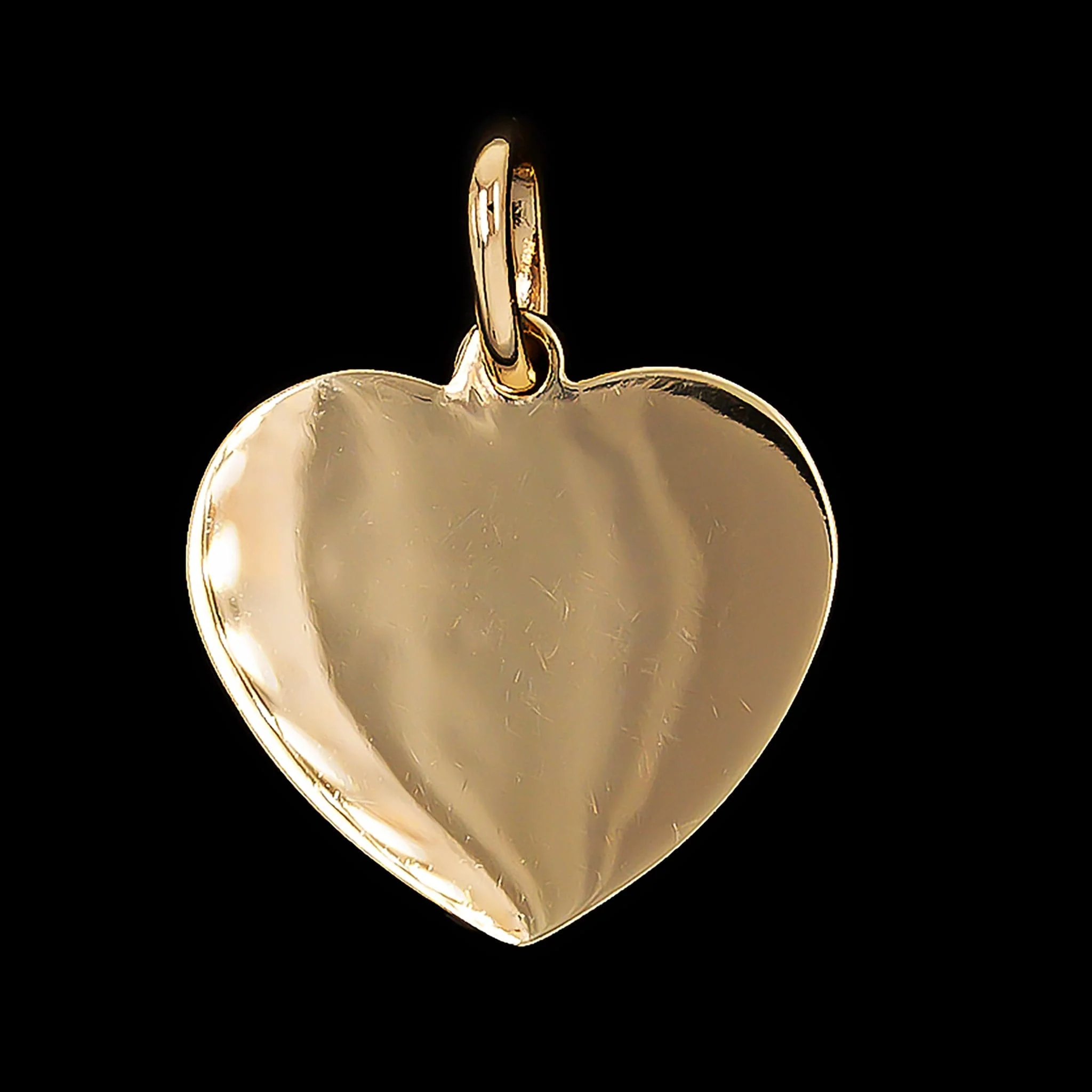 18K Yellow Gold Estate Heart Charm