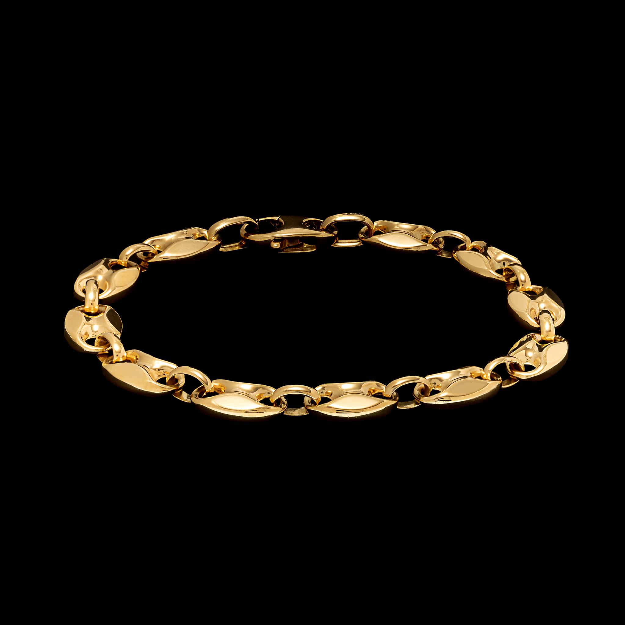18K Yellow Gold Estate Mariner Link Bracelet