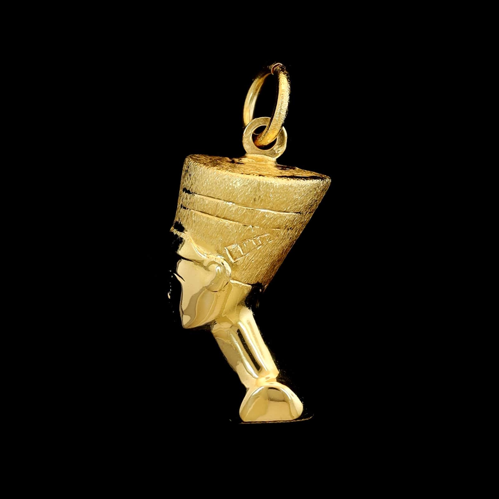 18K Yellow Gold Estate Nefertiti Charm