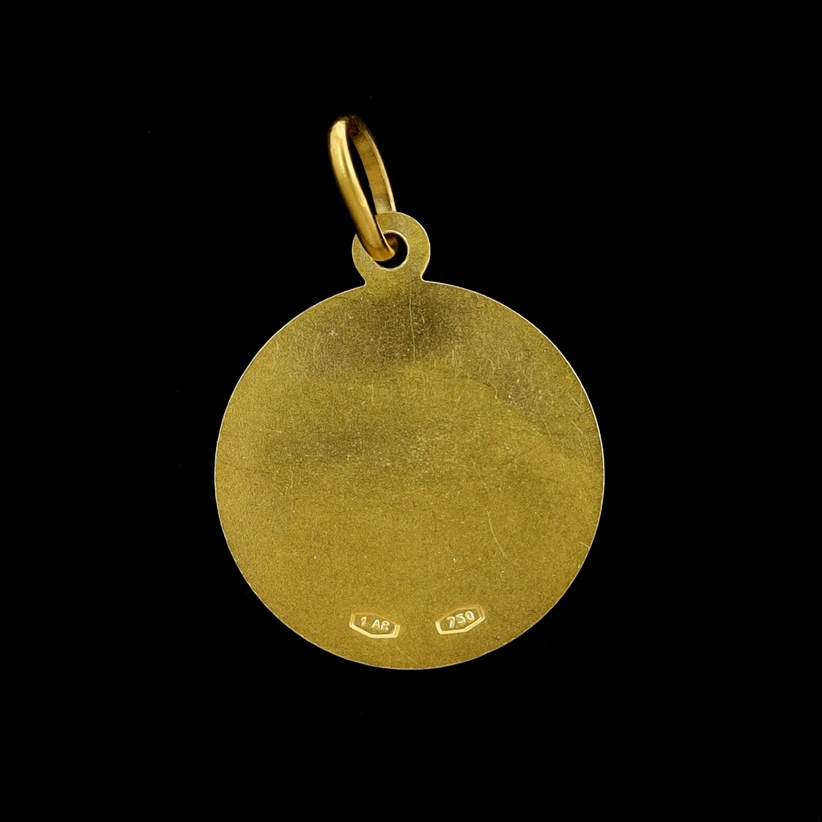 18K Yellow Gold Estate Saint Rita Medal - Image 2