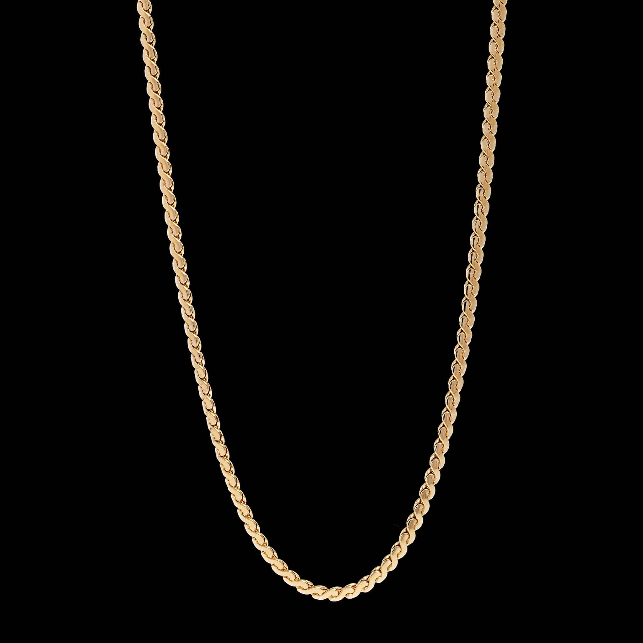18K Yellow Gold Estate Serpentine Link Chain