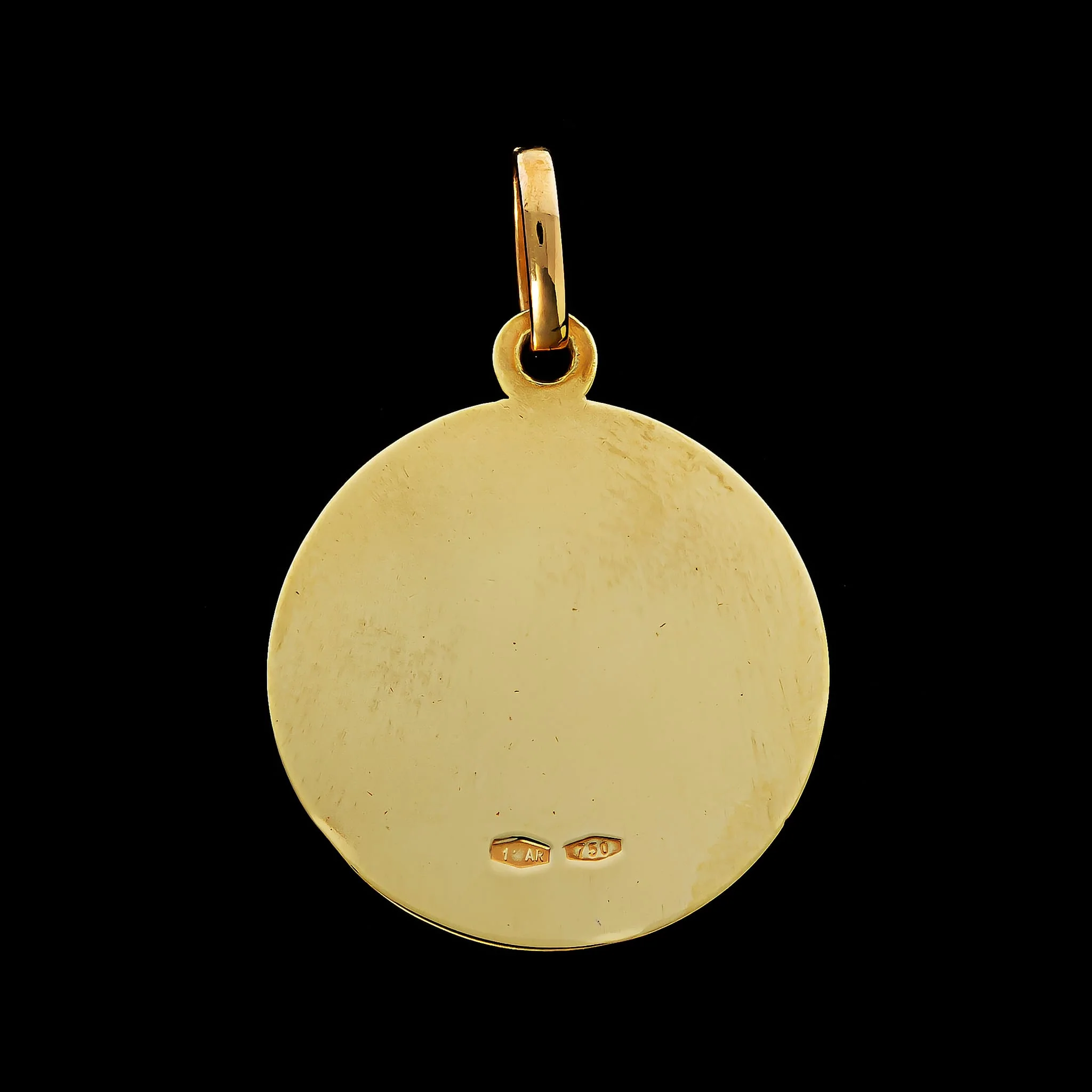 18K Yellow Gold Estate St. Rita Medal - Image 2