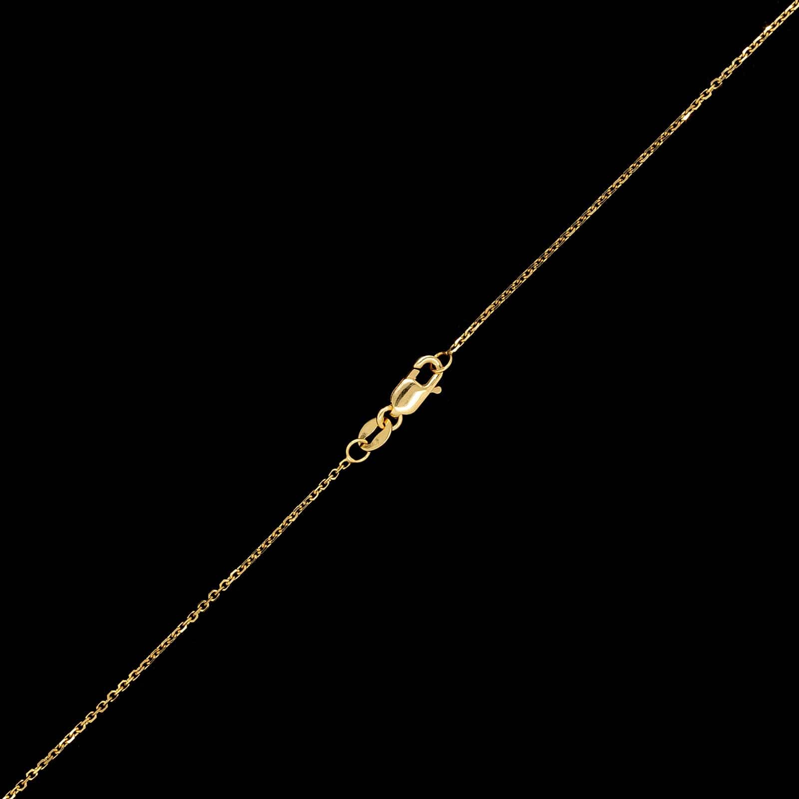 18K Yellow Gold Estate Tanzanite and Diamond Pendant Necklace - Image 3