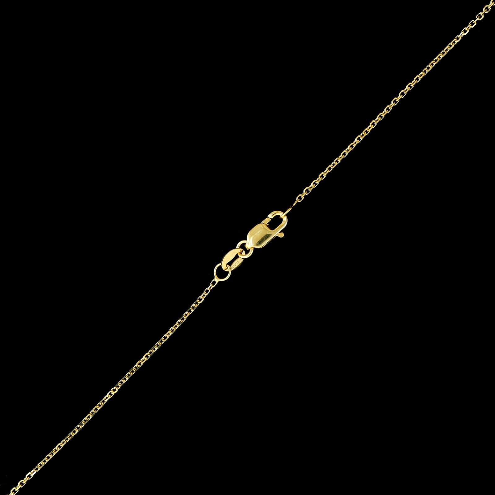 18K Yellow Gold Estate White Topaz and Diamond Pendant Necklace&nbsp; - Image 3