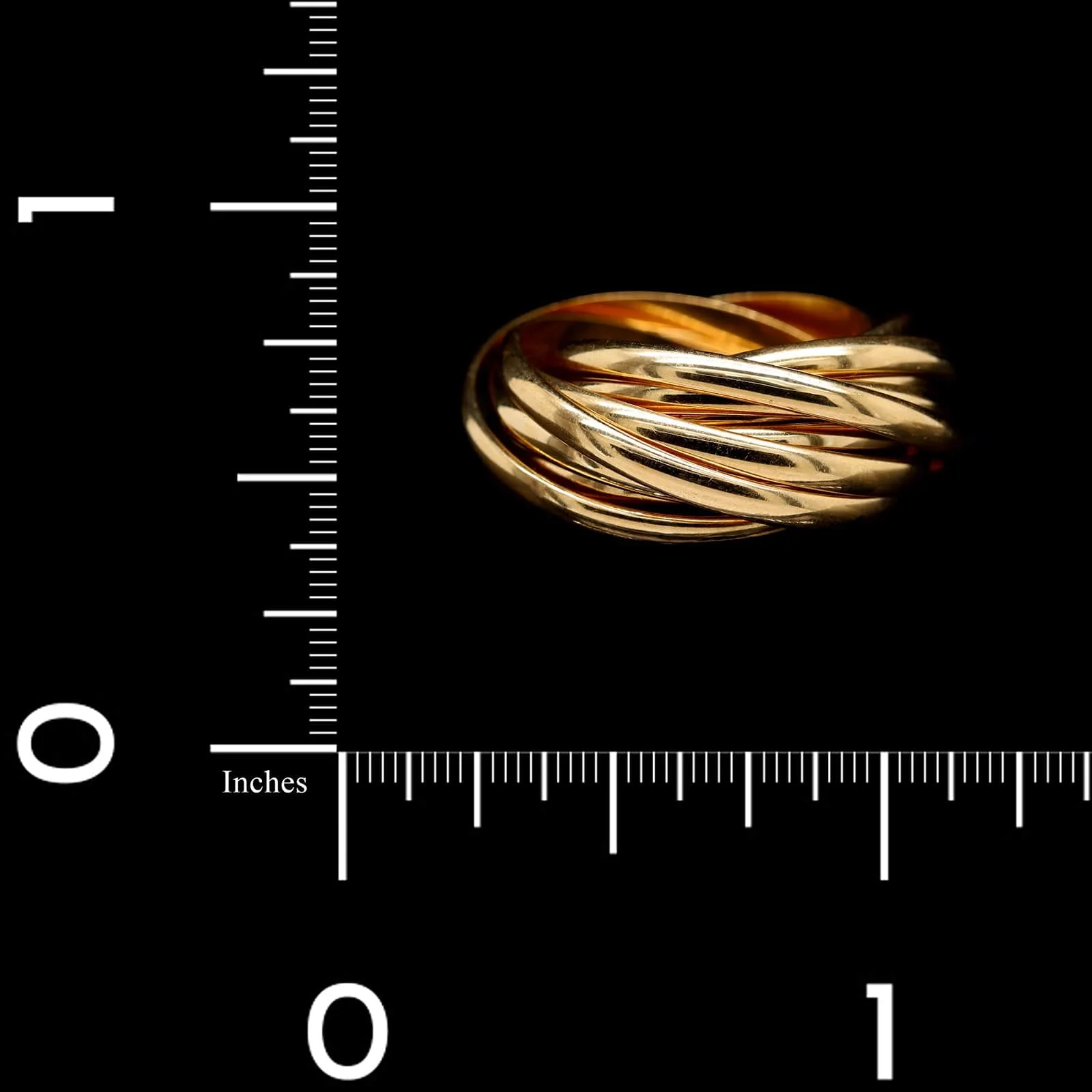 18K Yellow Gold Rolling Ring - Image 3