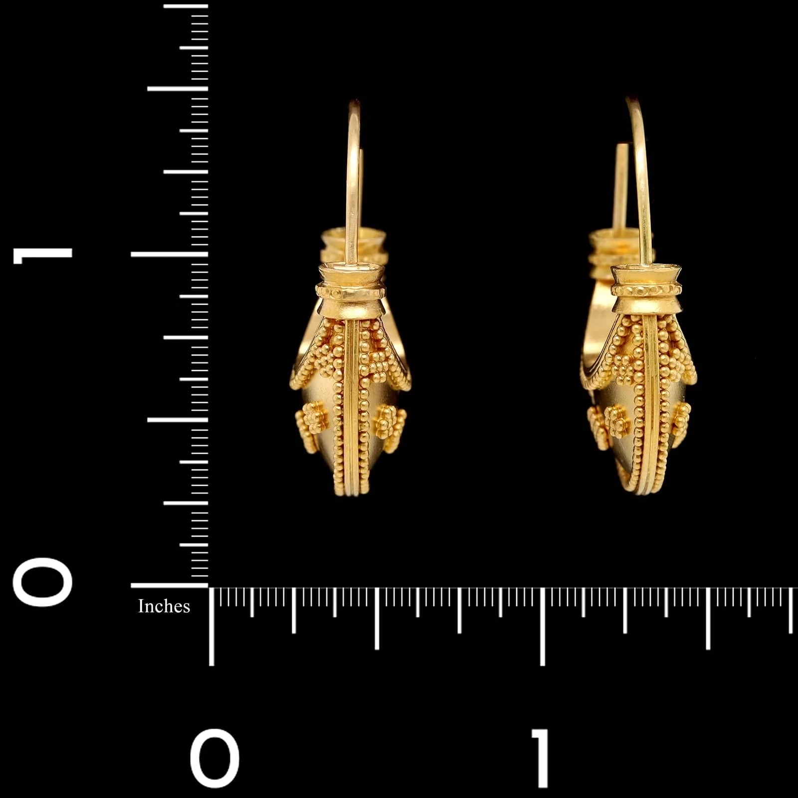 22K Yellow Gold Estate Etruscan Style Hopps - Image 2