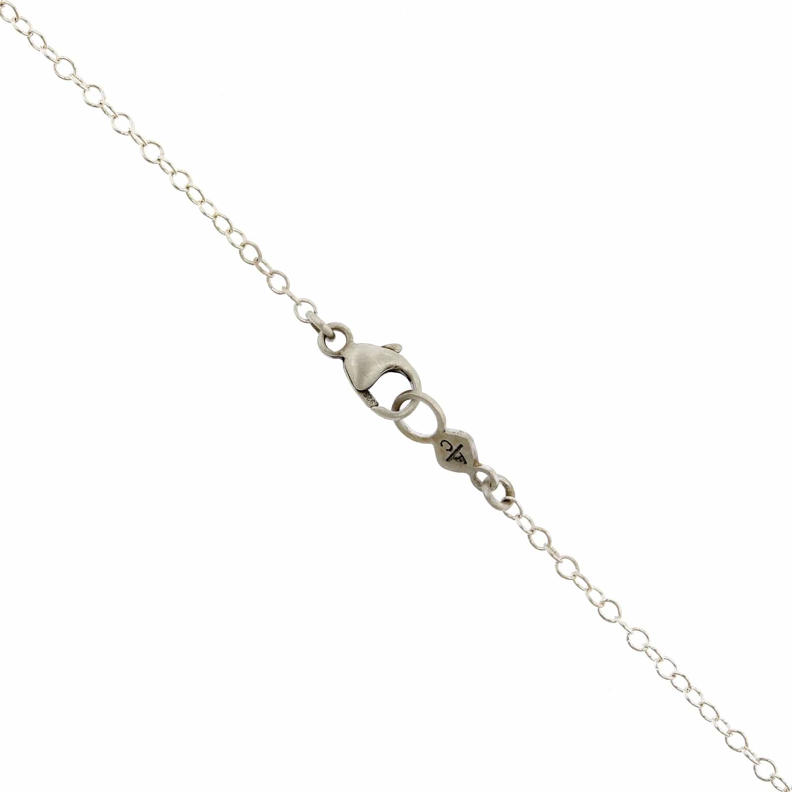 Adel Chefridi Sterling Silver Aquamarine and Sapphire Pendant - Image 3