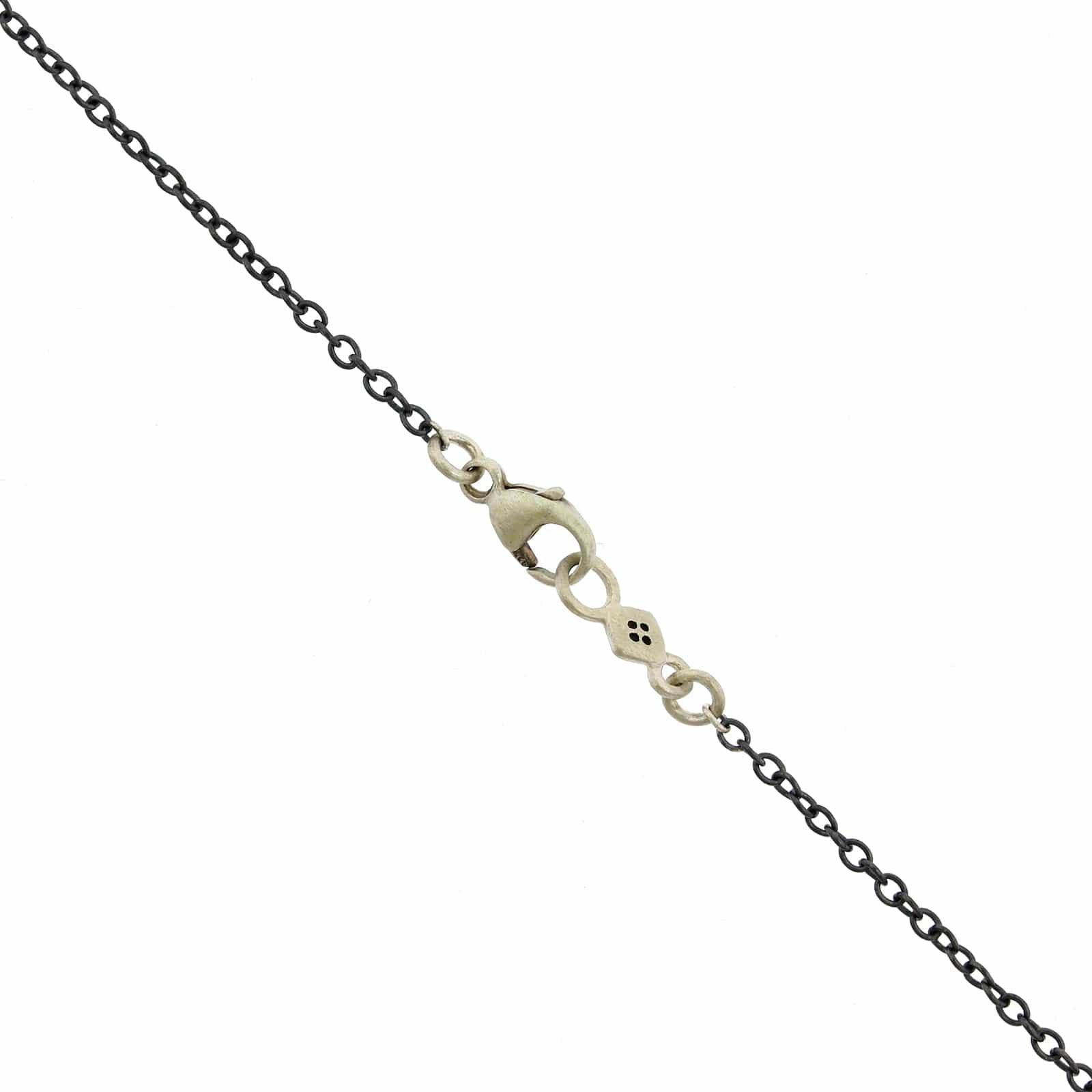 Adel Chefridi Sterling Silver Emerald Disc Pendant - Image 4
