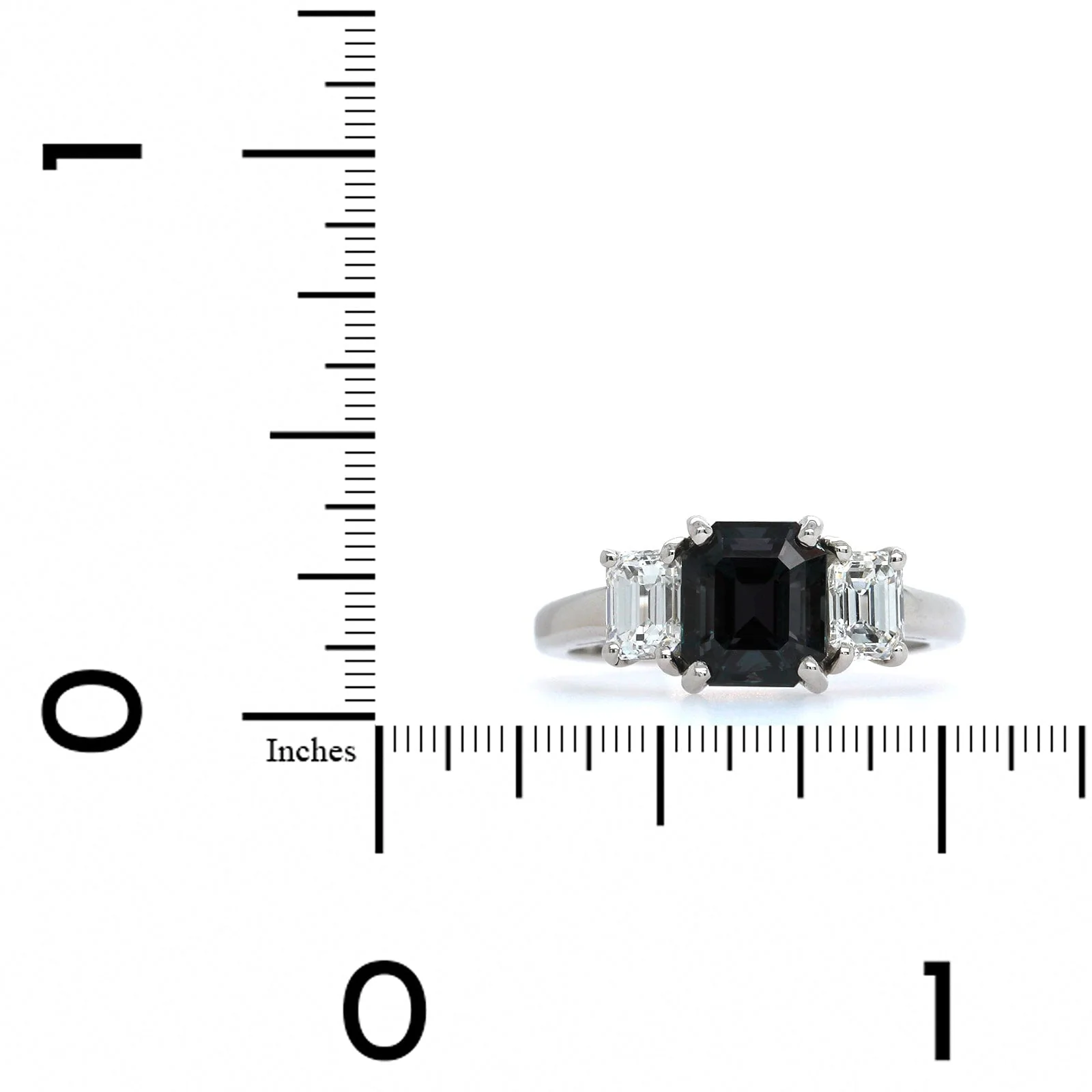 Oscar Heyman Platinum Octagonal Alexandrite Diamond Ring - Image 3