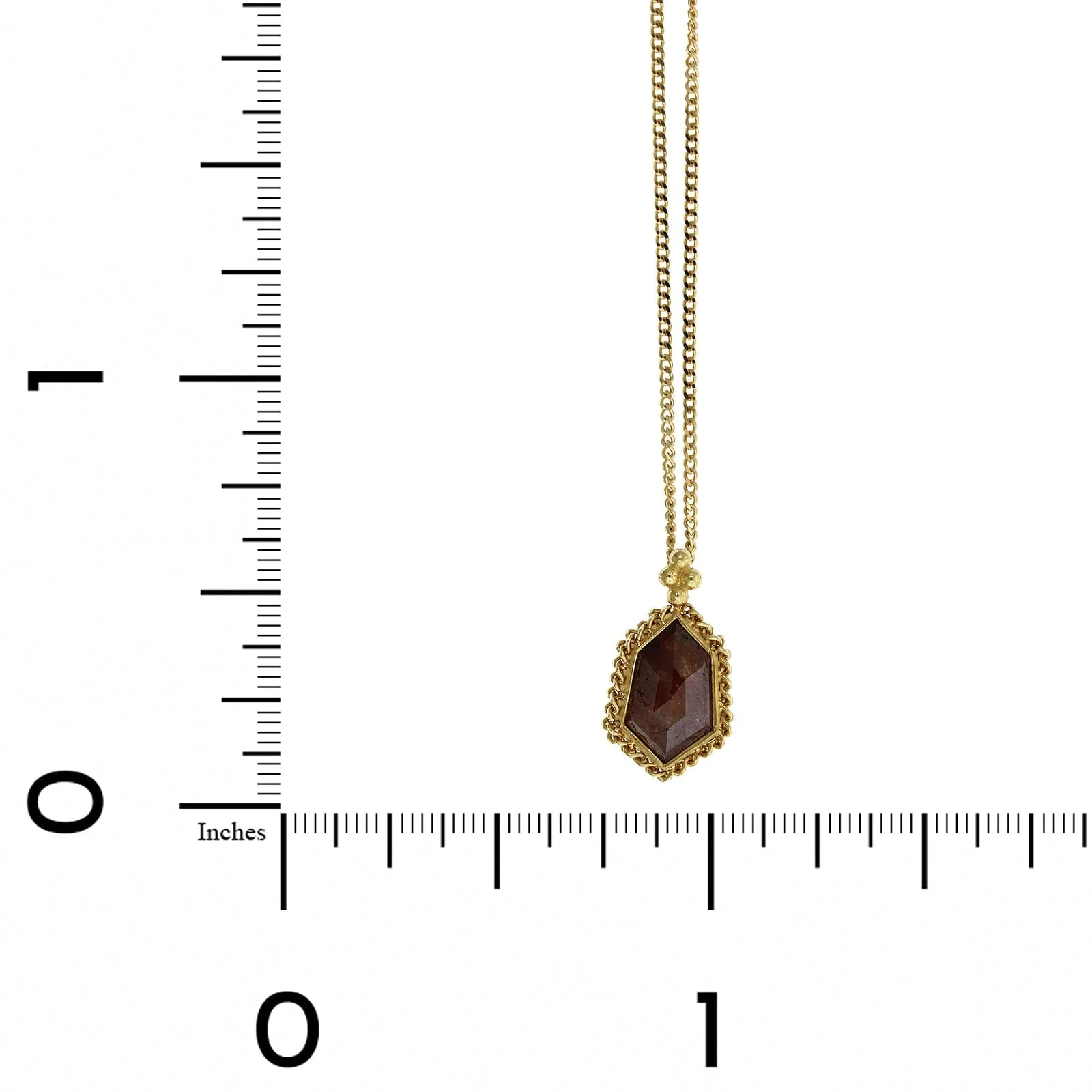 Amali 18K Yellow Gold Diamond Pendant - Image 4