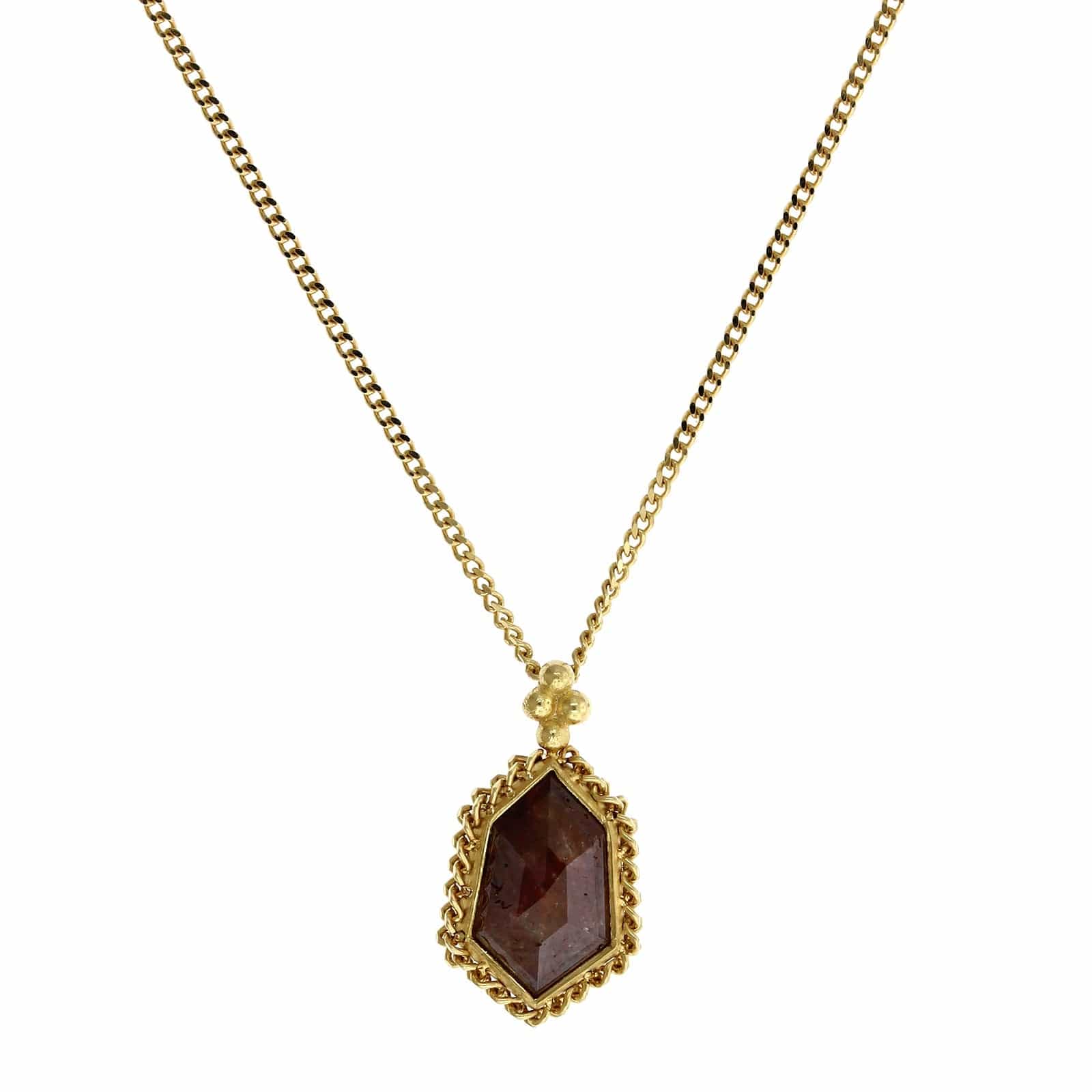 Amali 18K Yellow Gold Diamond Pendant - Image 5