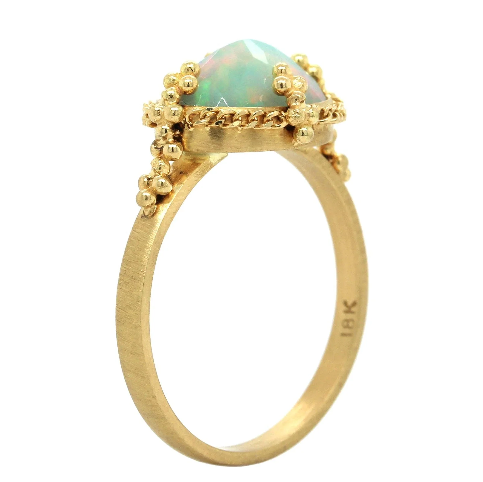 Amali 18K Yellow Gold Ethiopian Opal Ring - Image 2