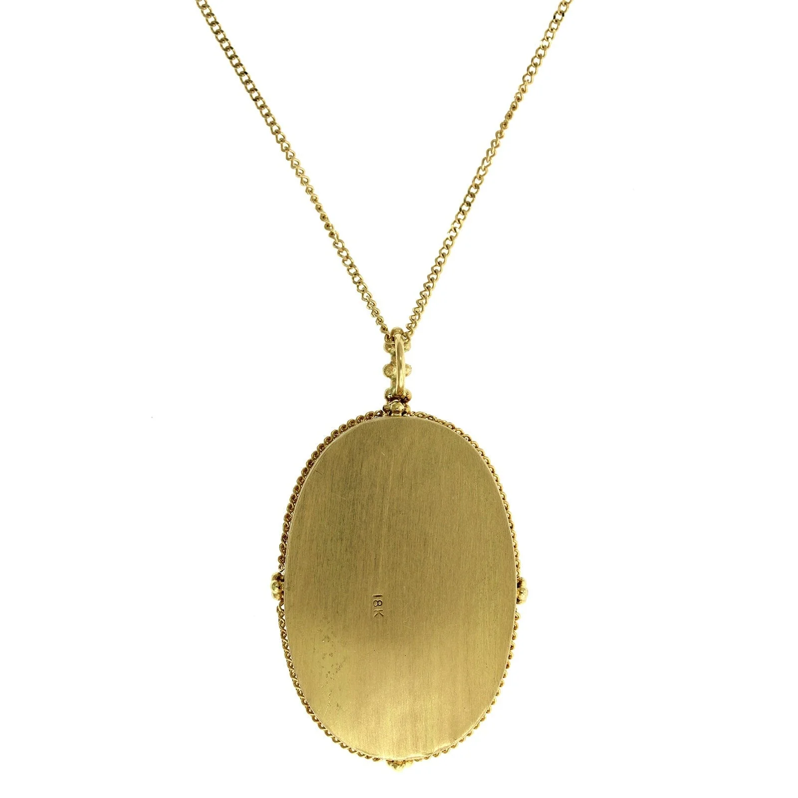 Amali 18K Yellow Gold Labradorite Pendant - Image 2