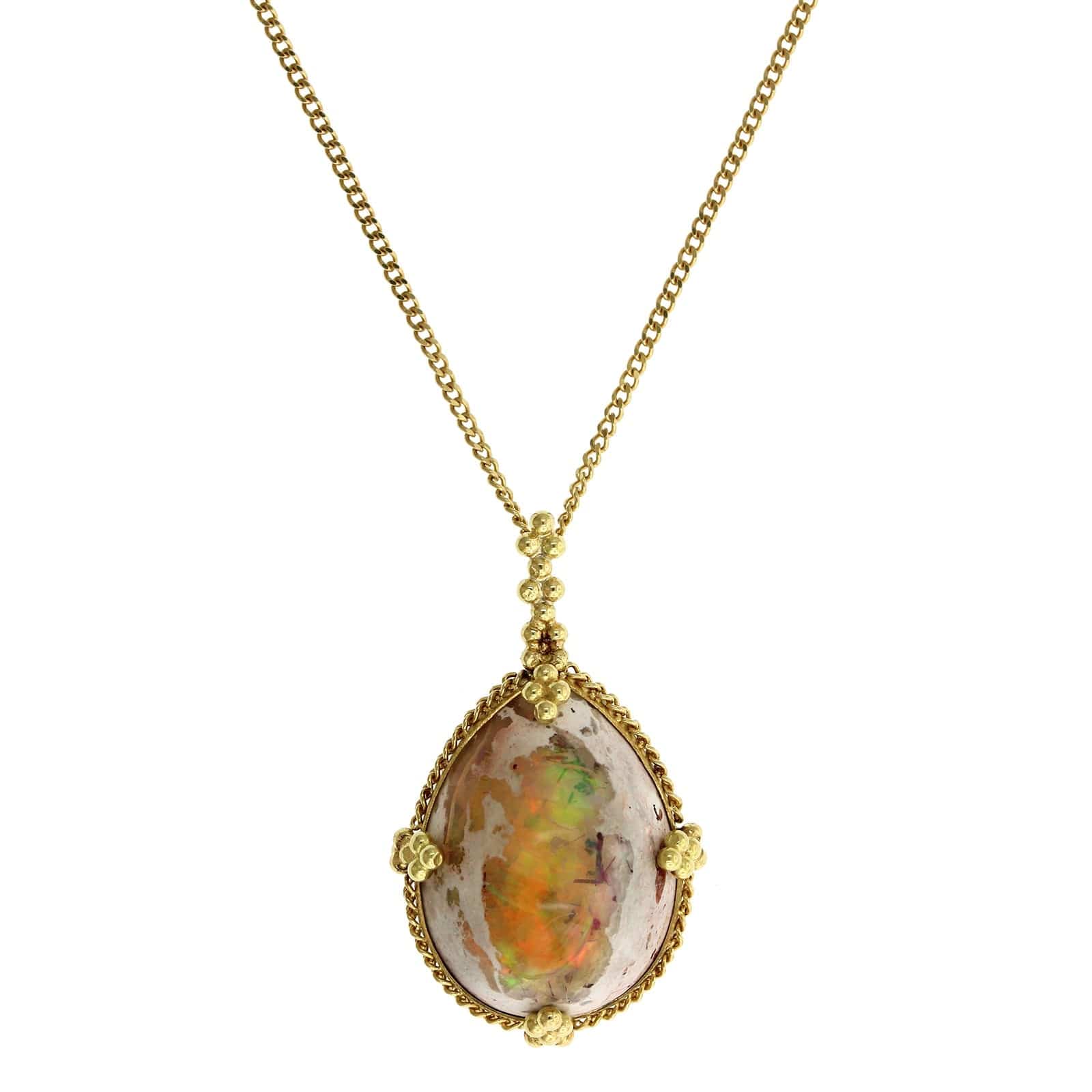 Amali 18K Yellow Gold Mexican Opal Pendant