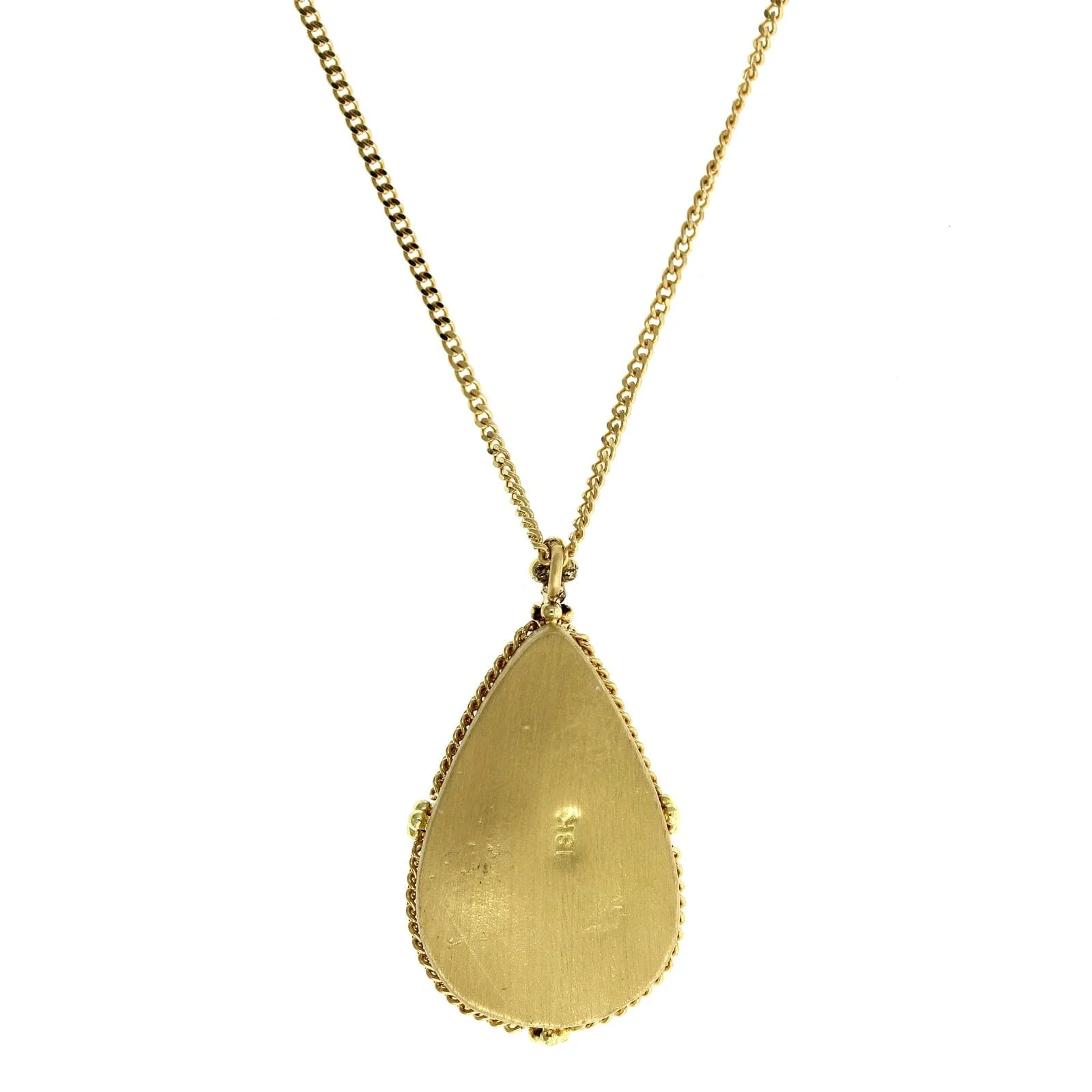 Amali 18K Yellow Gold Moonstone Pendant - Image 2