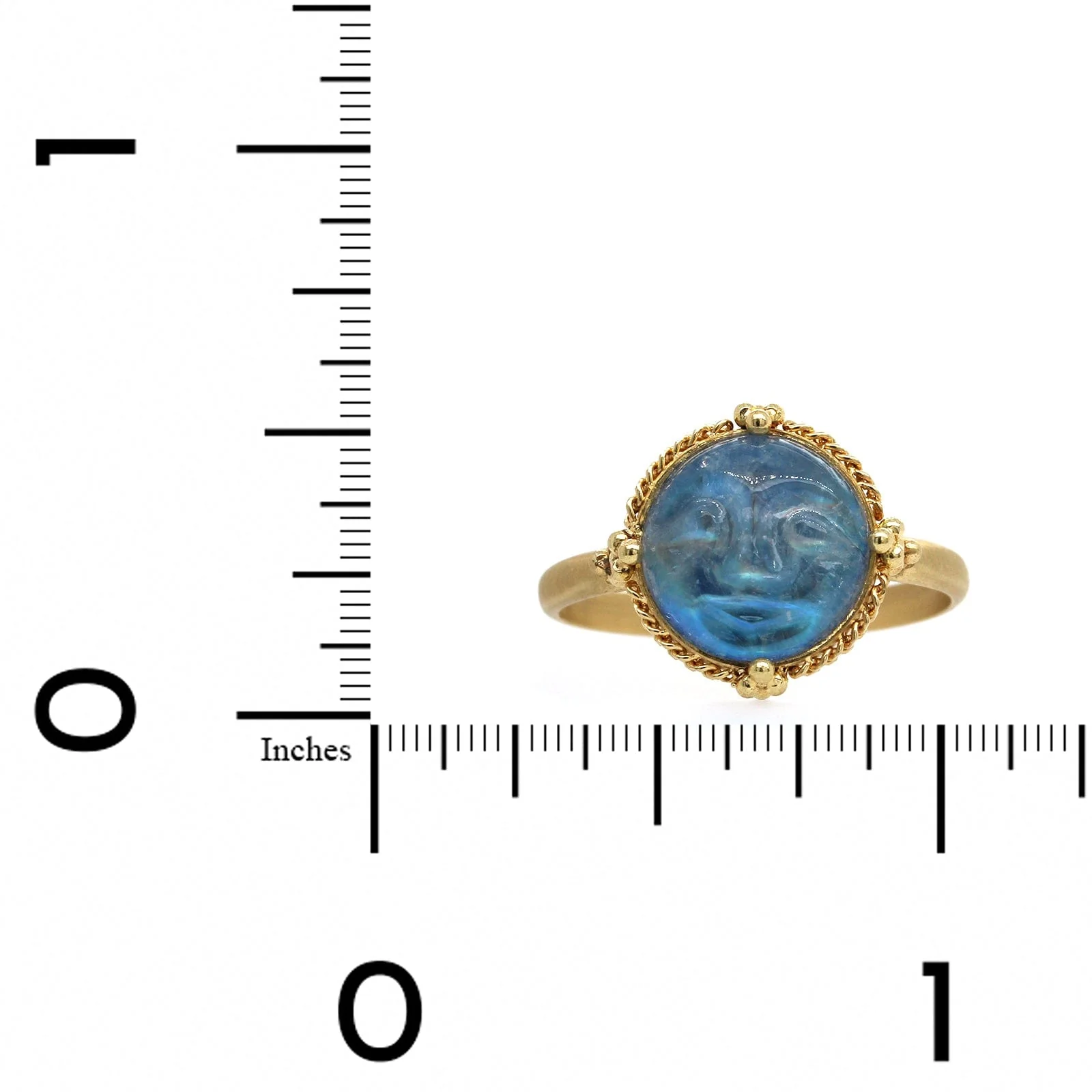 Amali 18K Yellow Gold Moonstone Ring - Image 3