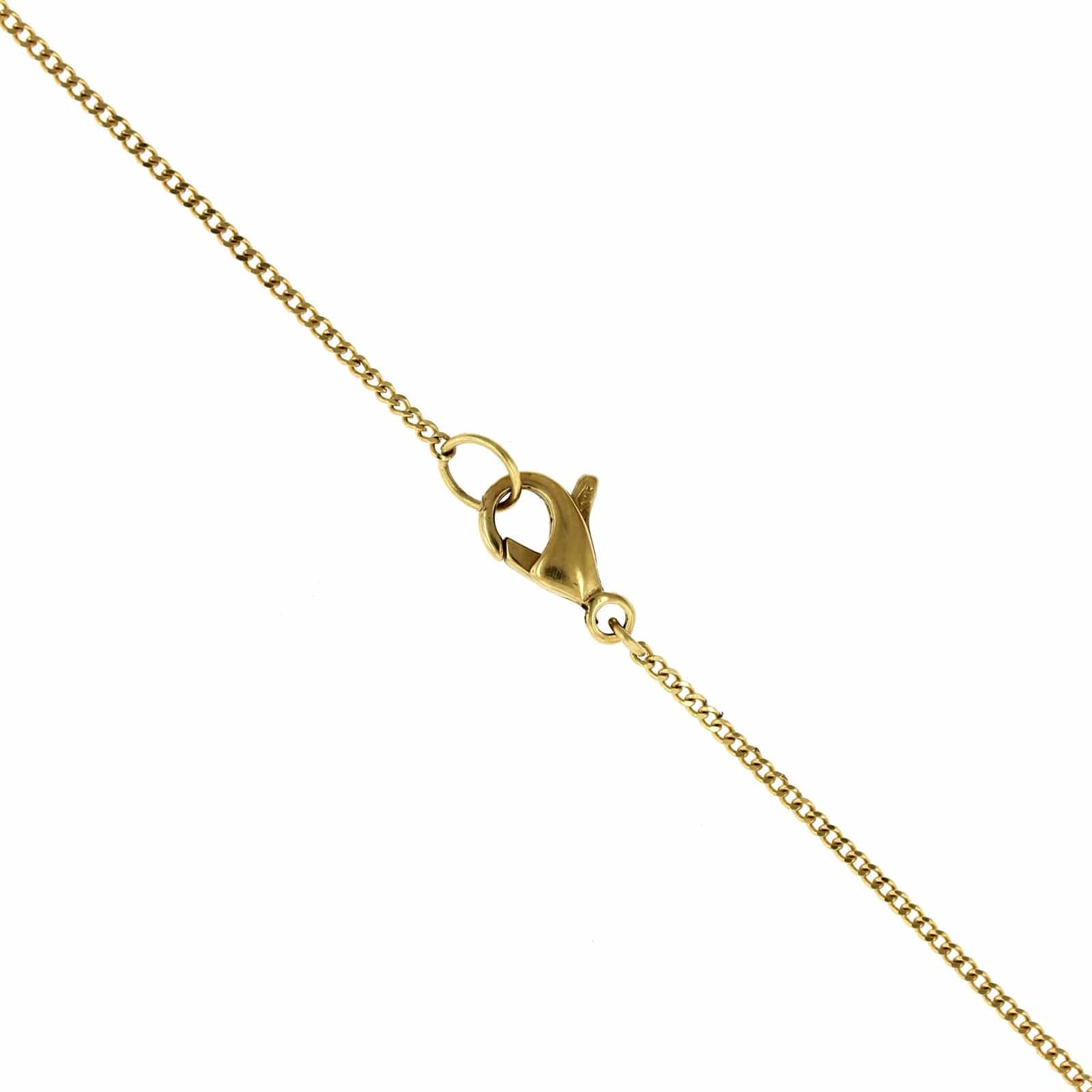 Amali 18K Yellow Gold Opalized Wood Necklace - Image 3