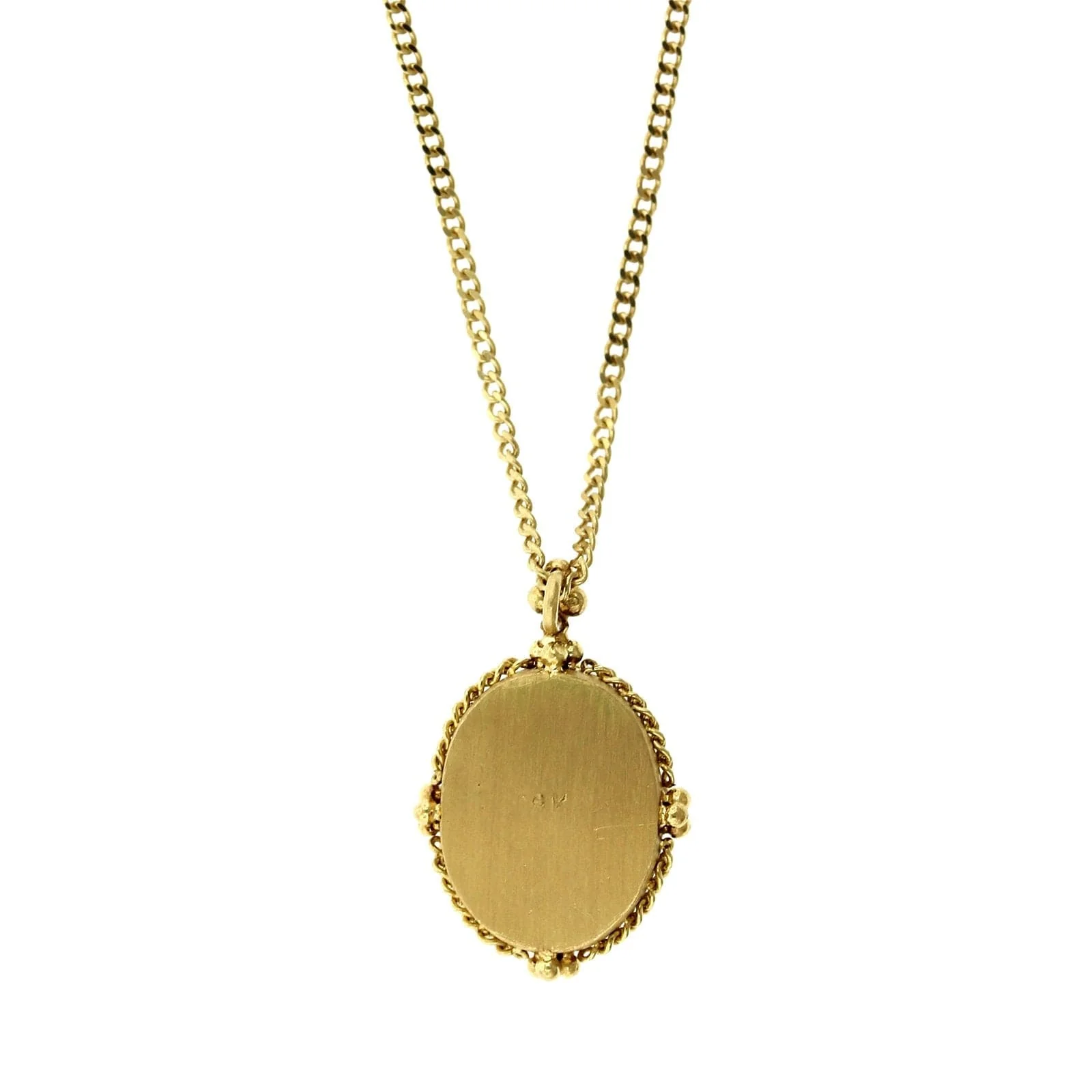 Amali 18K Yellow Gold Oval Emerald Necklace - Image 2