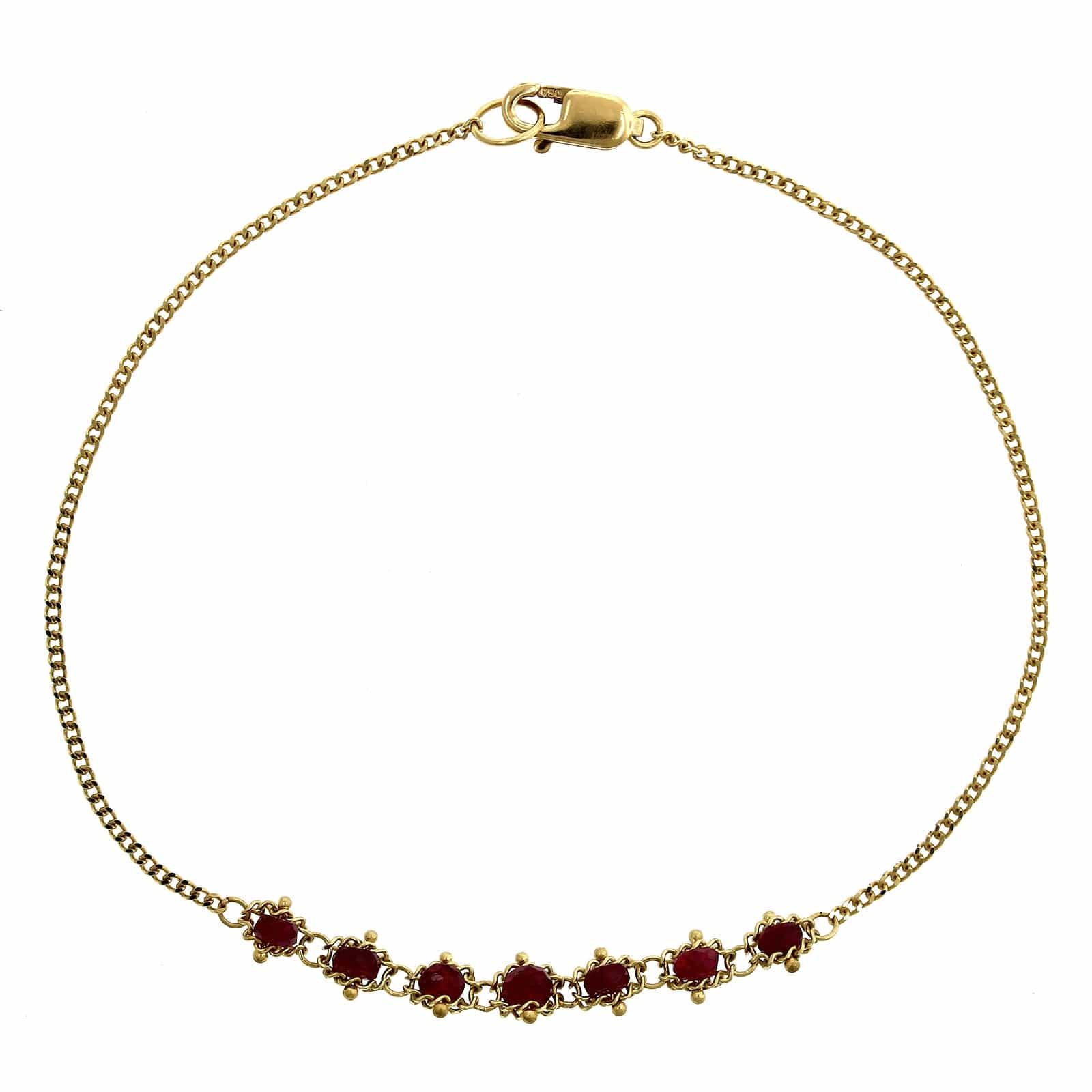 Amali 18K Yellow Gold Ruby Bead Bracelet