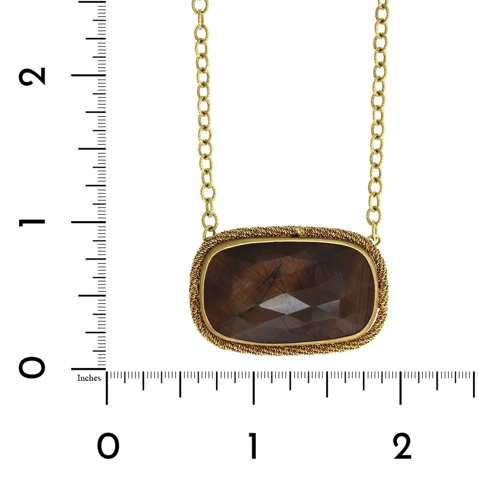 Amali 18K Yellow Gold Sapphire Pendant - Image 4