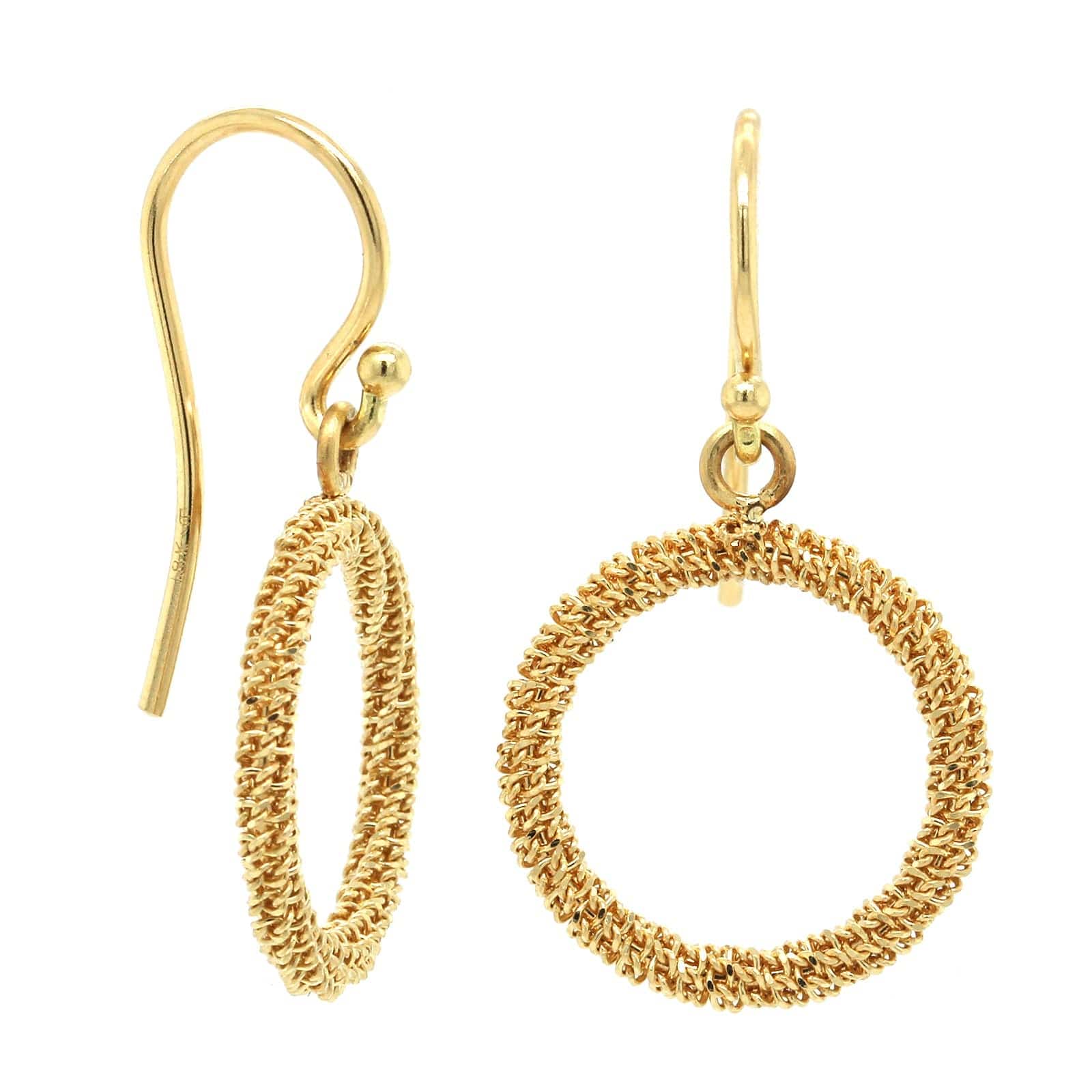 Amali 18K Yellow Gold Stardust Circle Drop Earrings