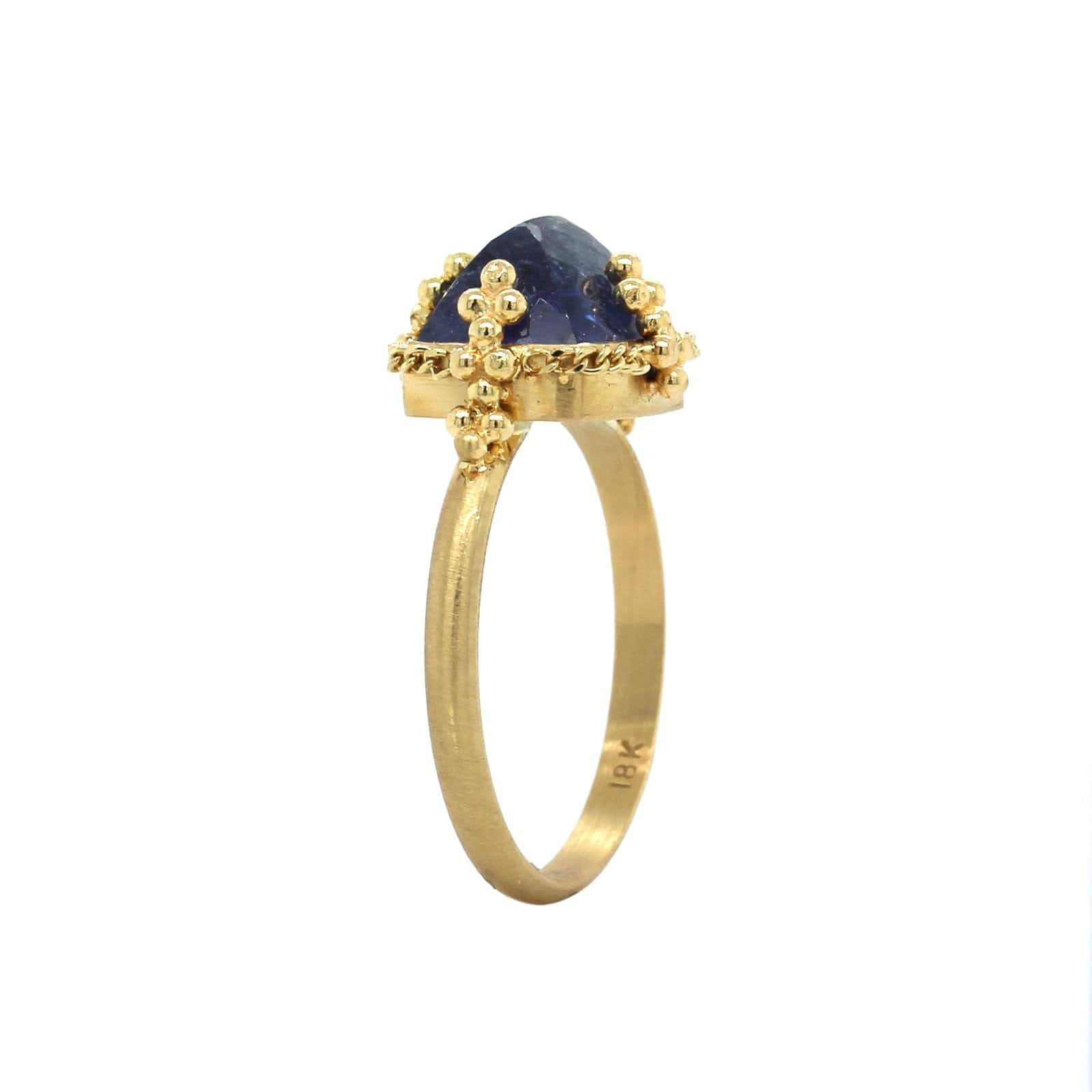 Amali 18K Yellow Gold Tanzanite Ring - Image 2