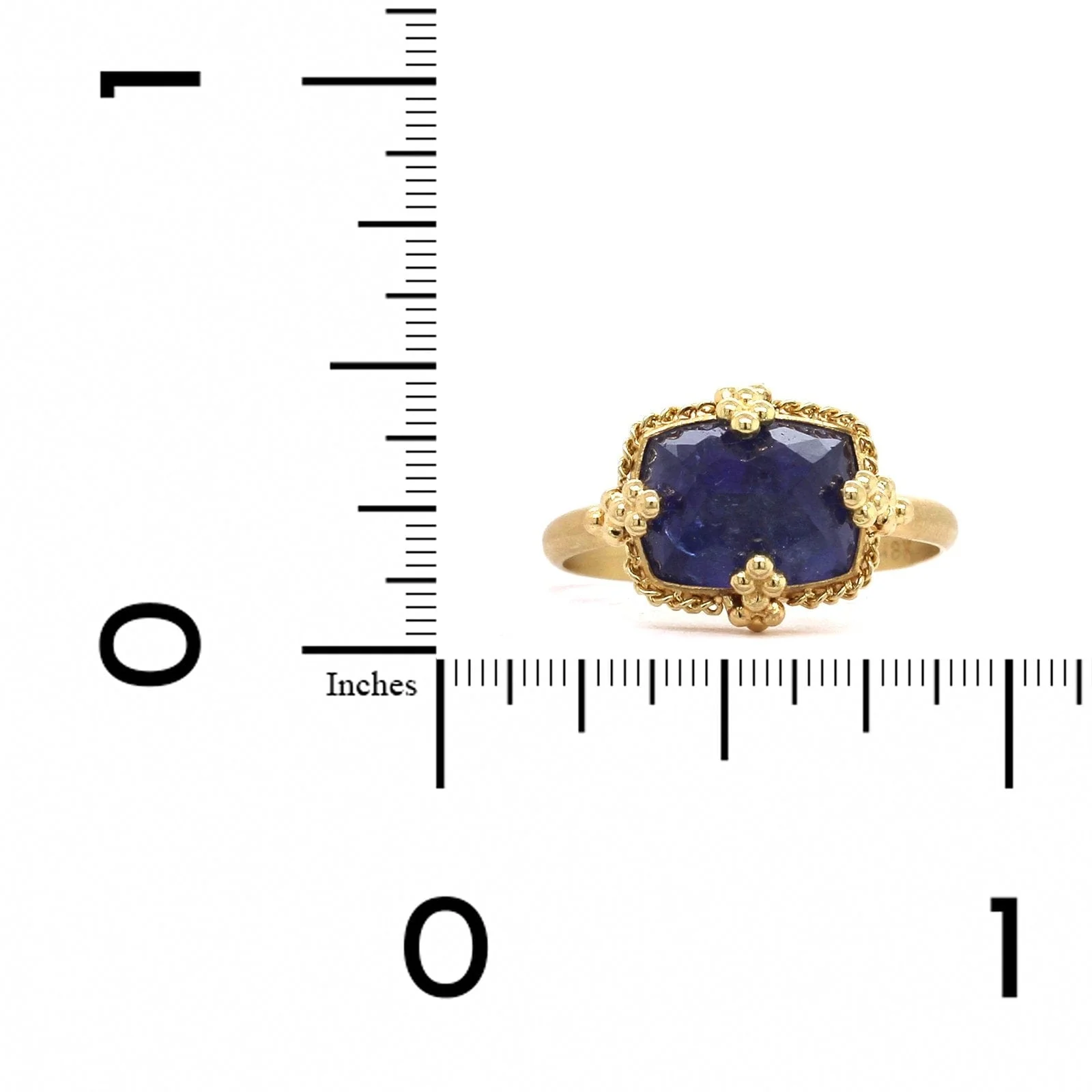 Amali 18K Yellow Gold Tanzanite Ring - Image 3