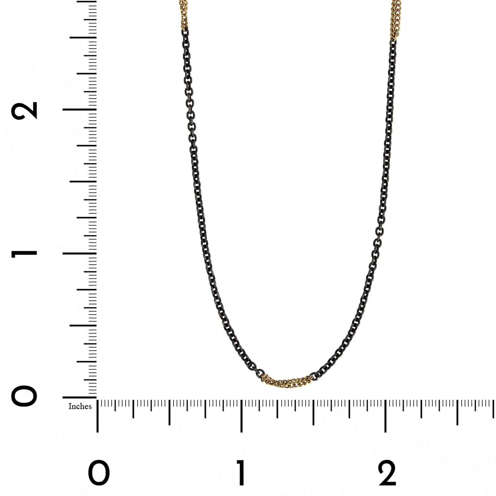 Amali Sterling Silver with 18K Yellow Gold Station Chain - Image 3