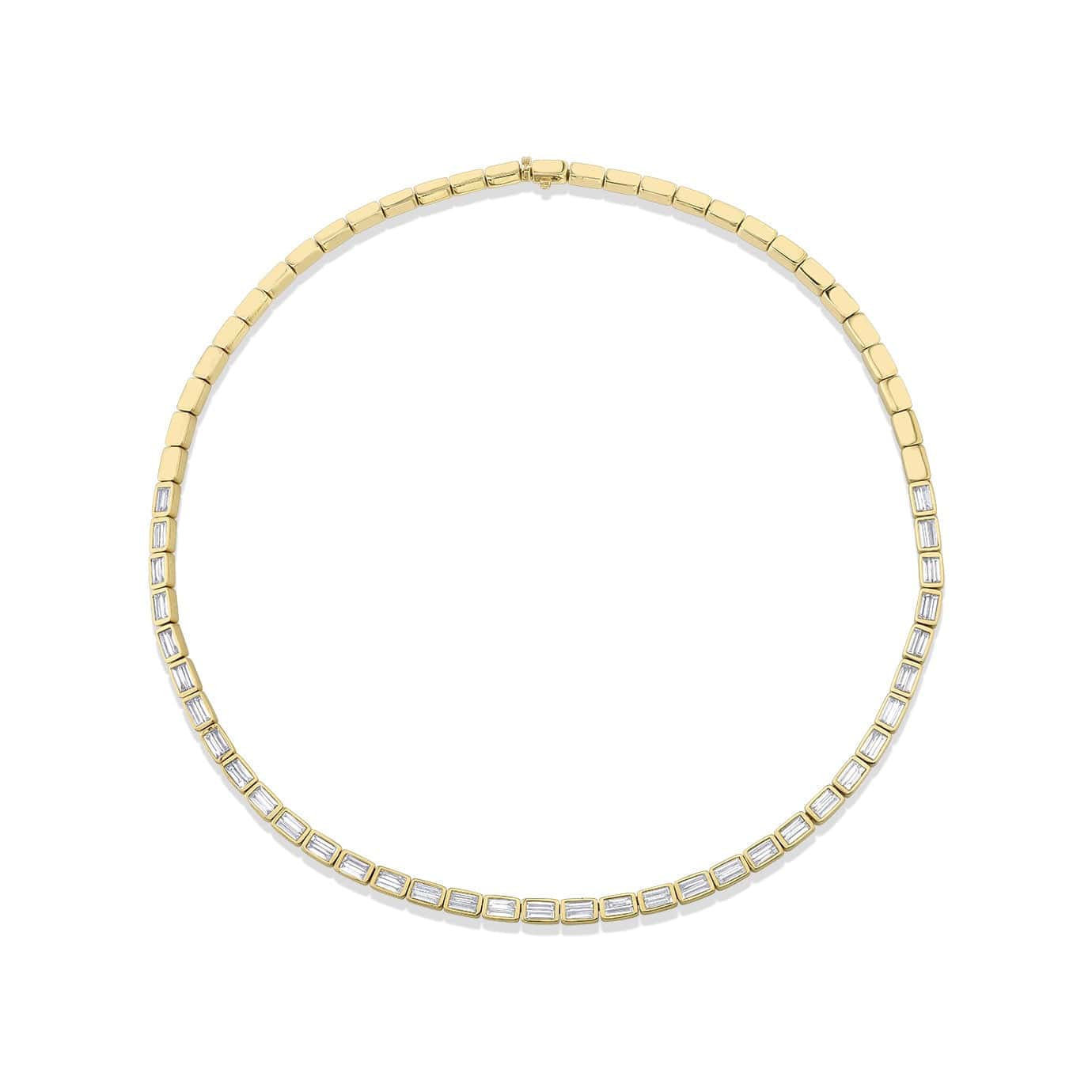 Anita Ko 18K Yellow Gold Baguette Cut Diamond Bunny Necklace