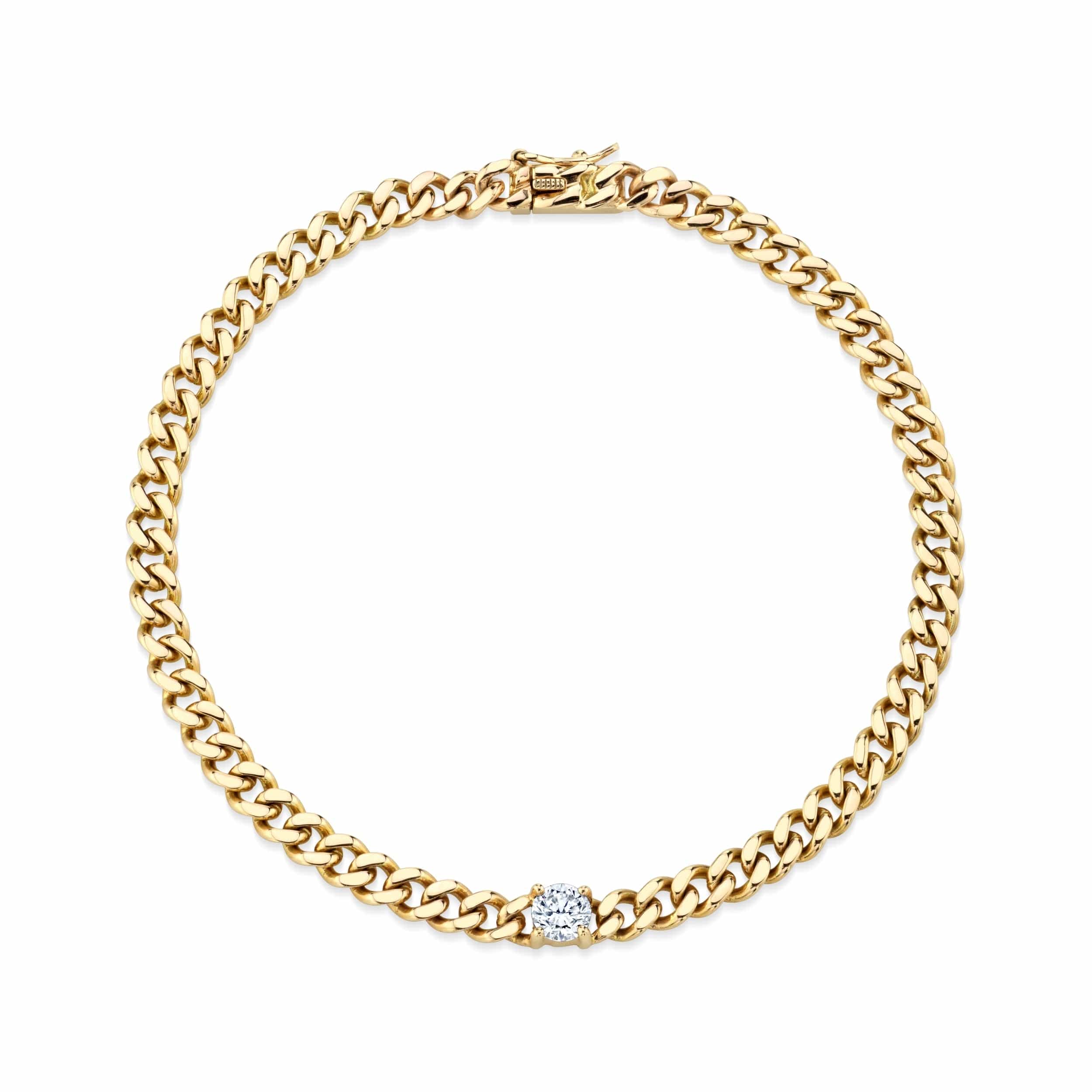Anita Ko 18K Yellow Gold Cuban Link Diamond Bracelet