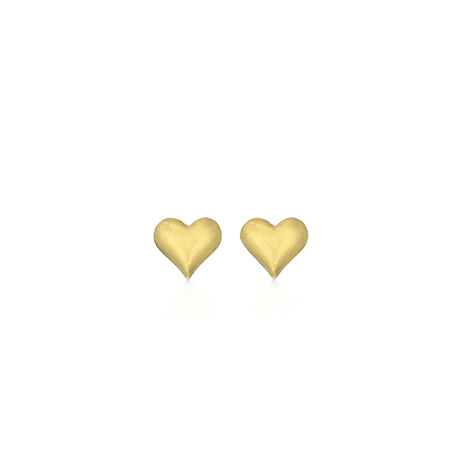 Anthony Lent 18K Yellow Gold Heart Studs