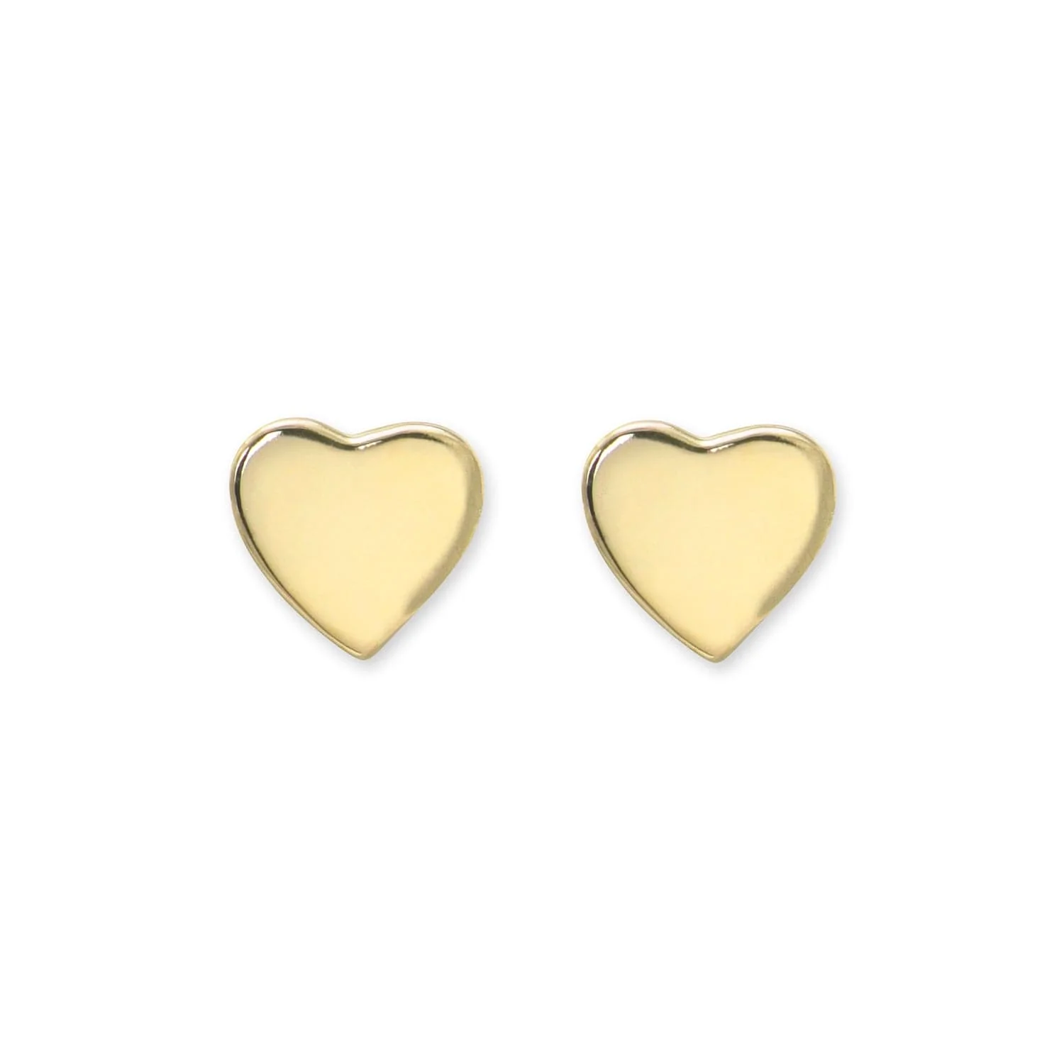 Anzie 14K Yellow Gold Heart Stud Earrings